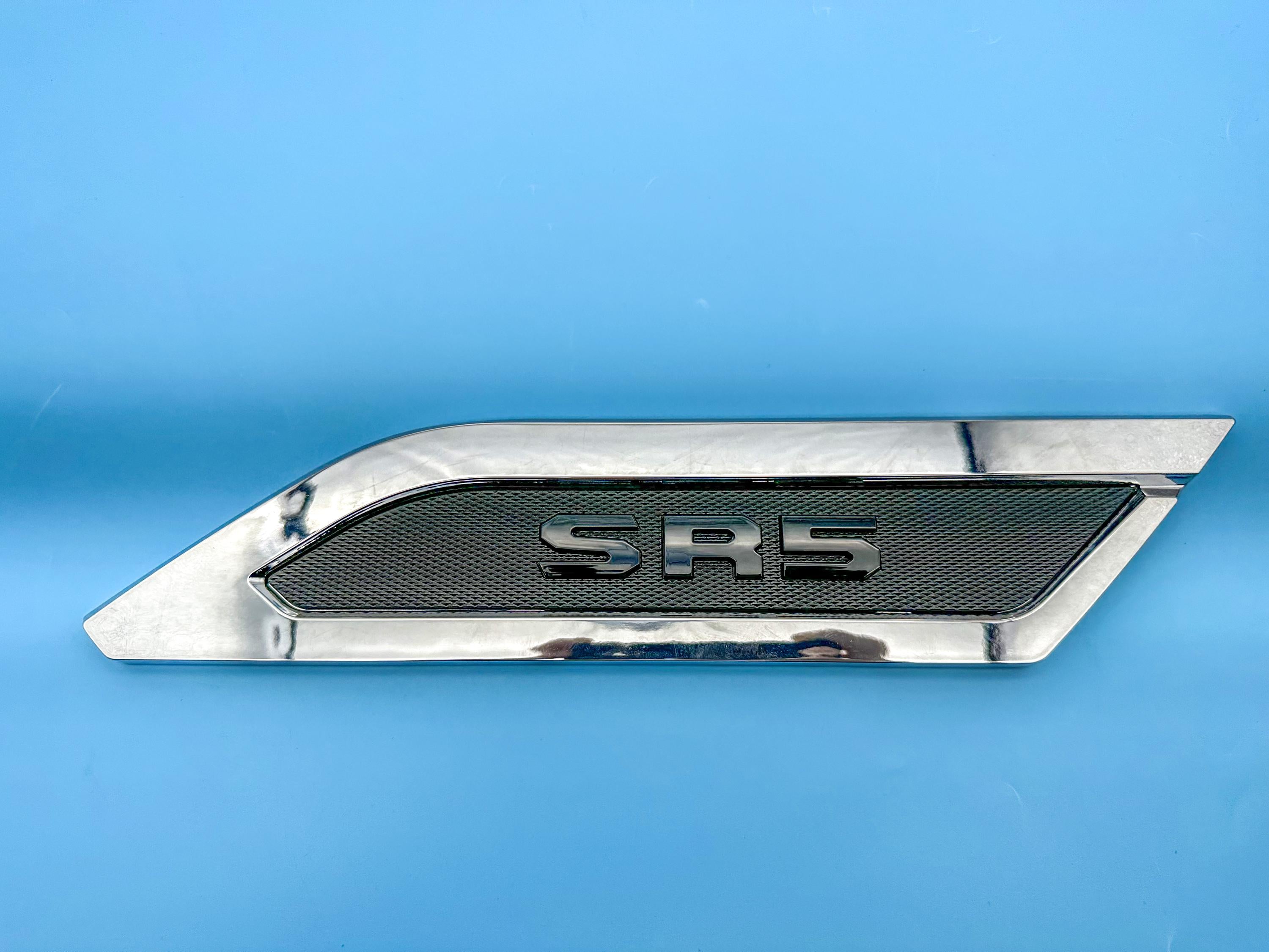 Black Chrome Door Side Body Molding Trim For 2022-2025 Toyota Tundra SR5