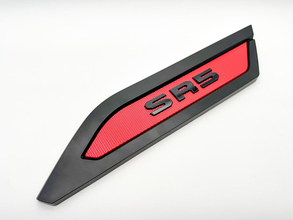 Red Black Door Side Body Molding Trim For 2022-2025 Toyota Tundra SR5