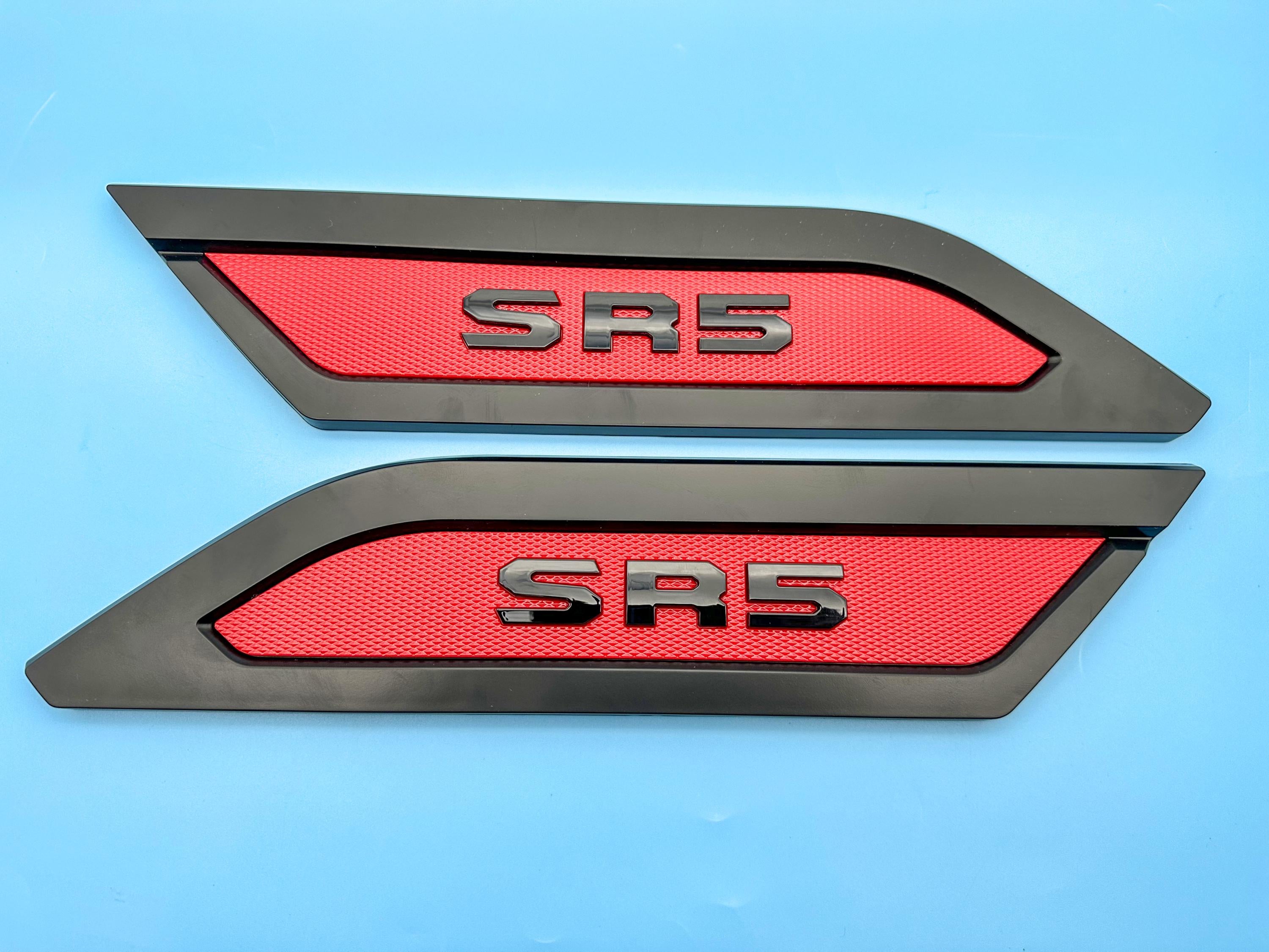 Red Black Door Side Body Molding Trim For 2022-2025 Toyota Tundra SR5