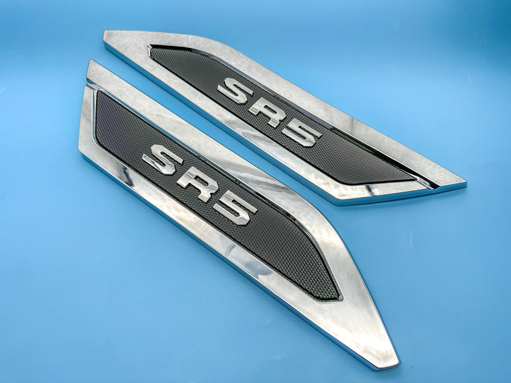 Chrome Black Door Side Body Molding Trim For 2022-2025 Toyota Tundra SR5