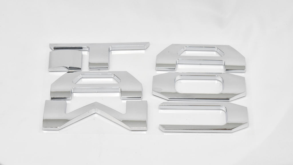 Chrome Raised Tailgate Insert Letters Tailgate Letters Insert Plastic ABS Badge Fits 2024-2025 Toyota Tacoma