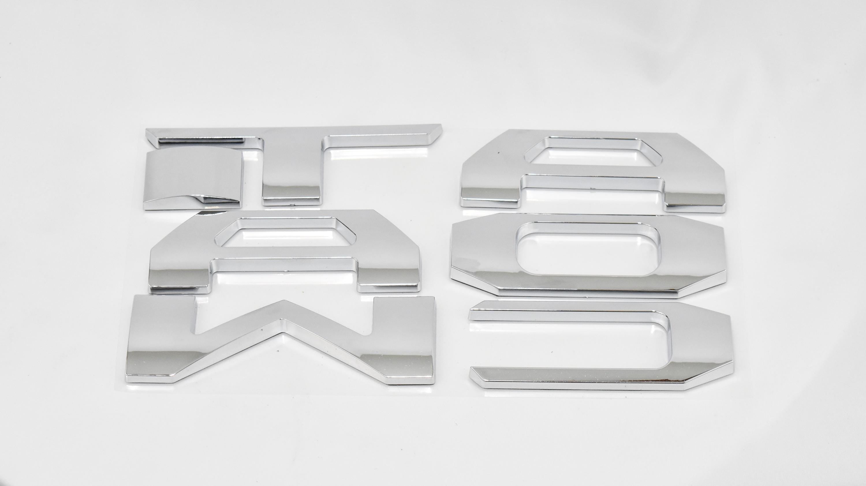 Chrome Raised Tailgate Insert Letters Tailgate Letters Insert Plastic ABS Badge Fits 2024-2025 Toyota Tacoma