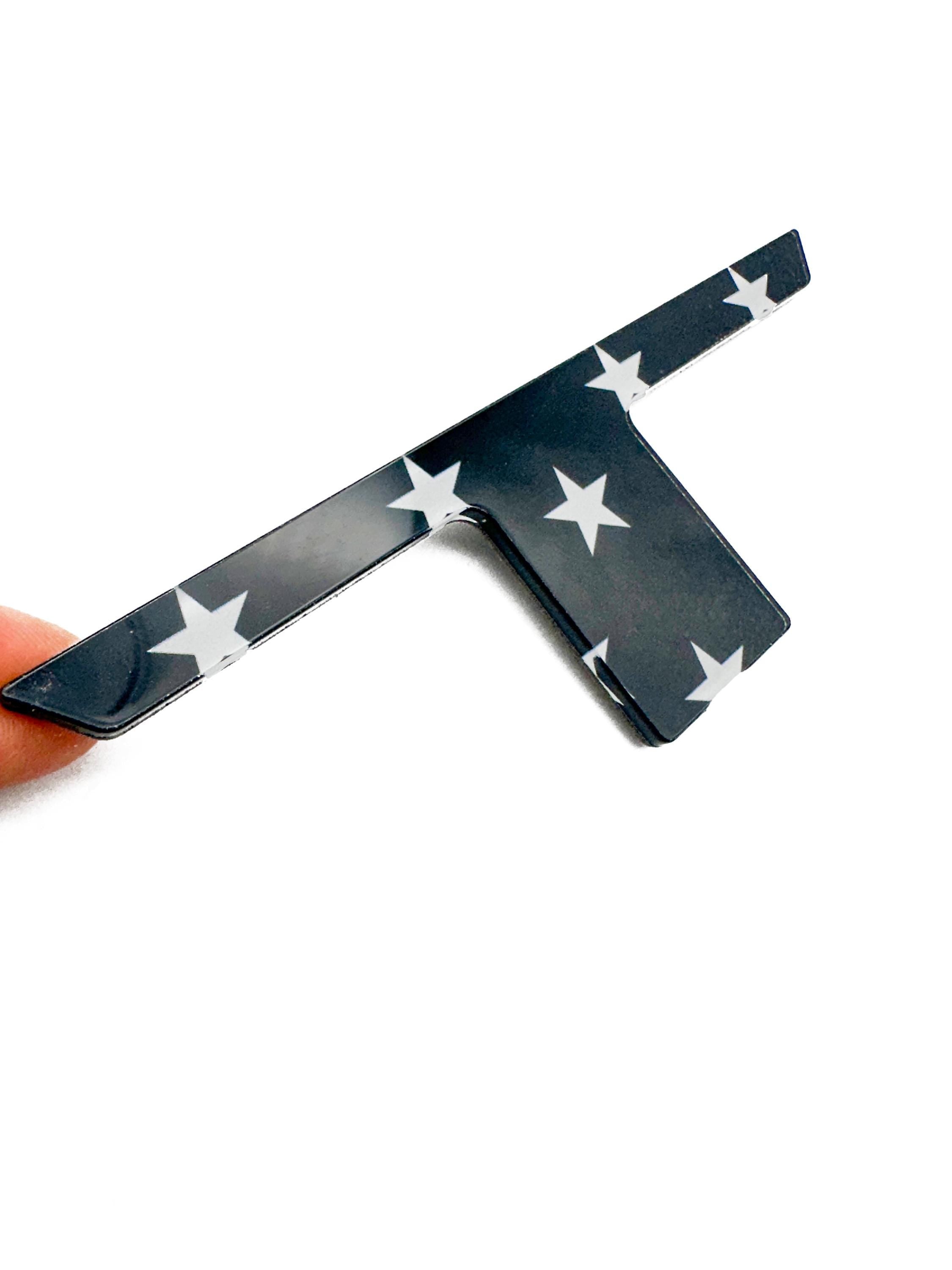 Black Flag Raised Tailgate Insert Letters Tailgate Letters Insert Plastic ABS Badge Fits 2024-2025 Toyota Tacoma