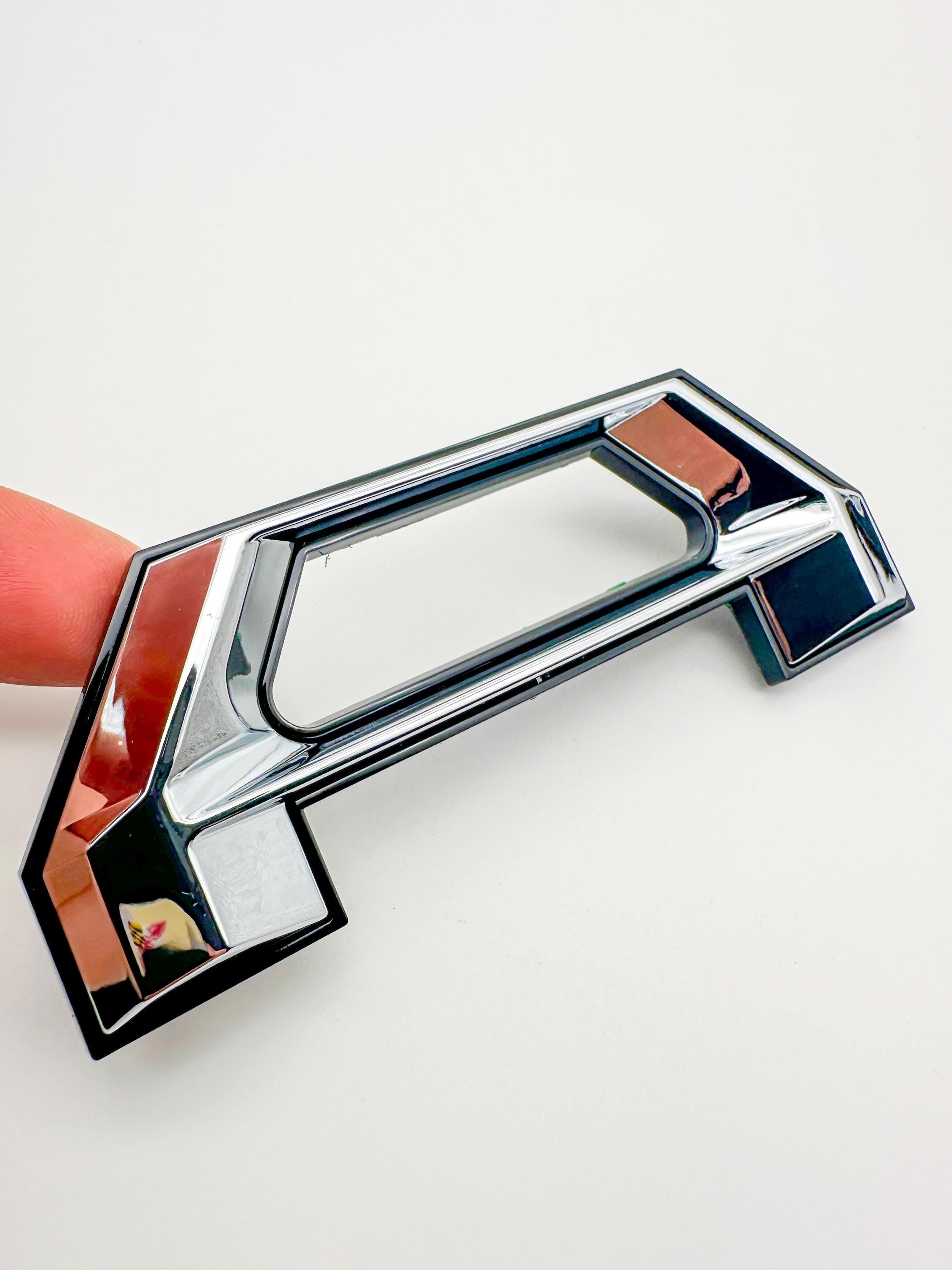 Chrome with Black outline Raised Tailgate Insert Letters Tailgate Letters Insert Plastic ABS Badge Fits 2024-2025 Toyota Tacoma