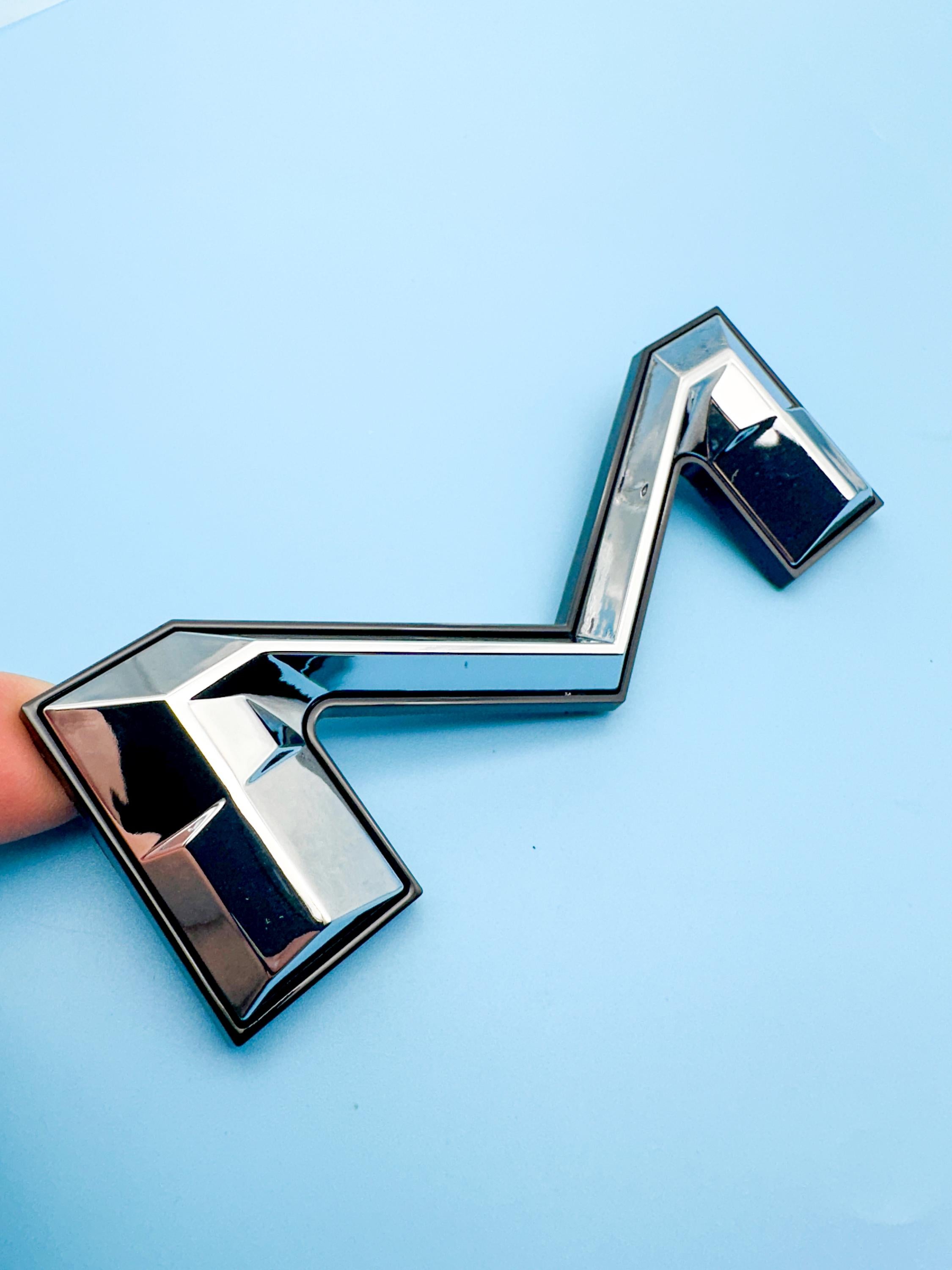 Chrome with Black outline Raised Tailgate Insert Letters Tailgate Letters Insert Plastic ABS Badge Fits 2024-2025 Toyota Tacoma