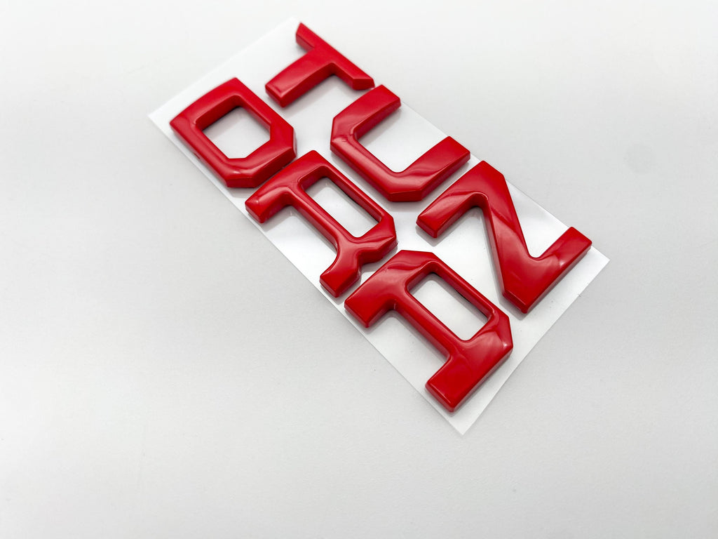 Red Premium 3D Dashboard glovebox glove box letters for 2022-2024 Tundra