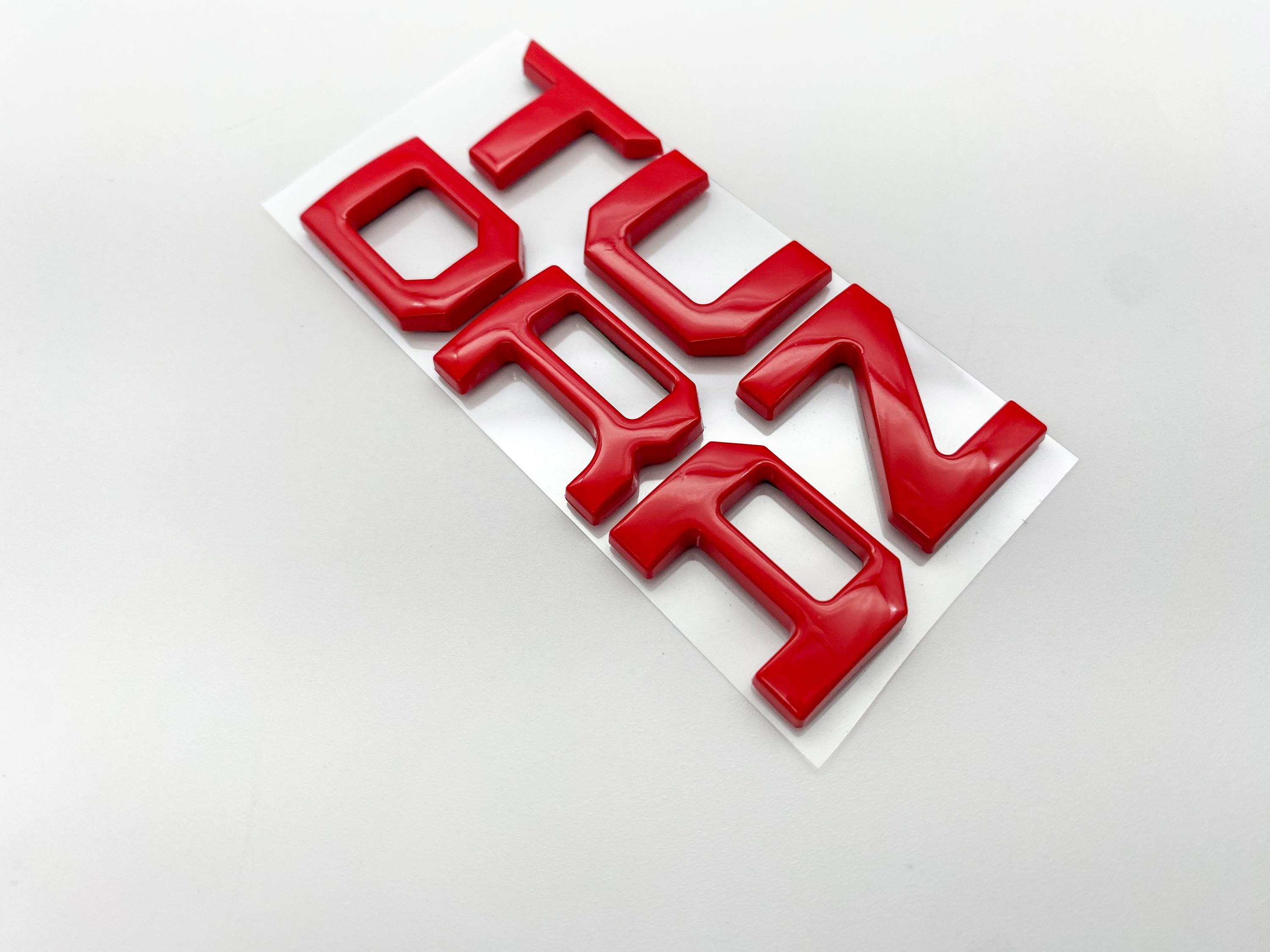 Red Premium 3D Dashboard glovebox glove box letters for 2022-2024 Tundra