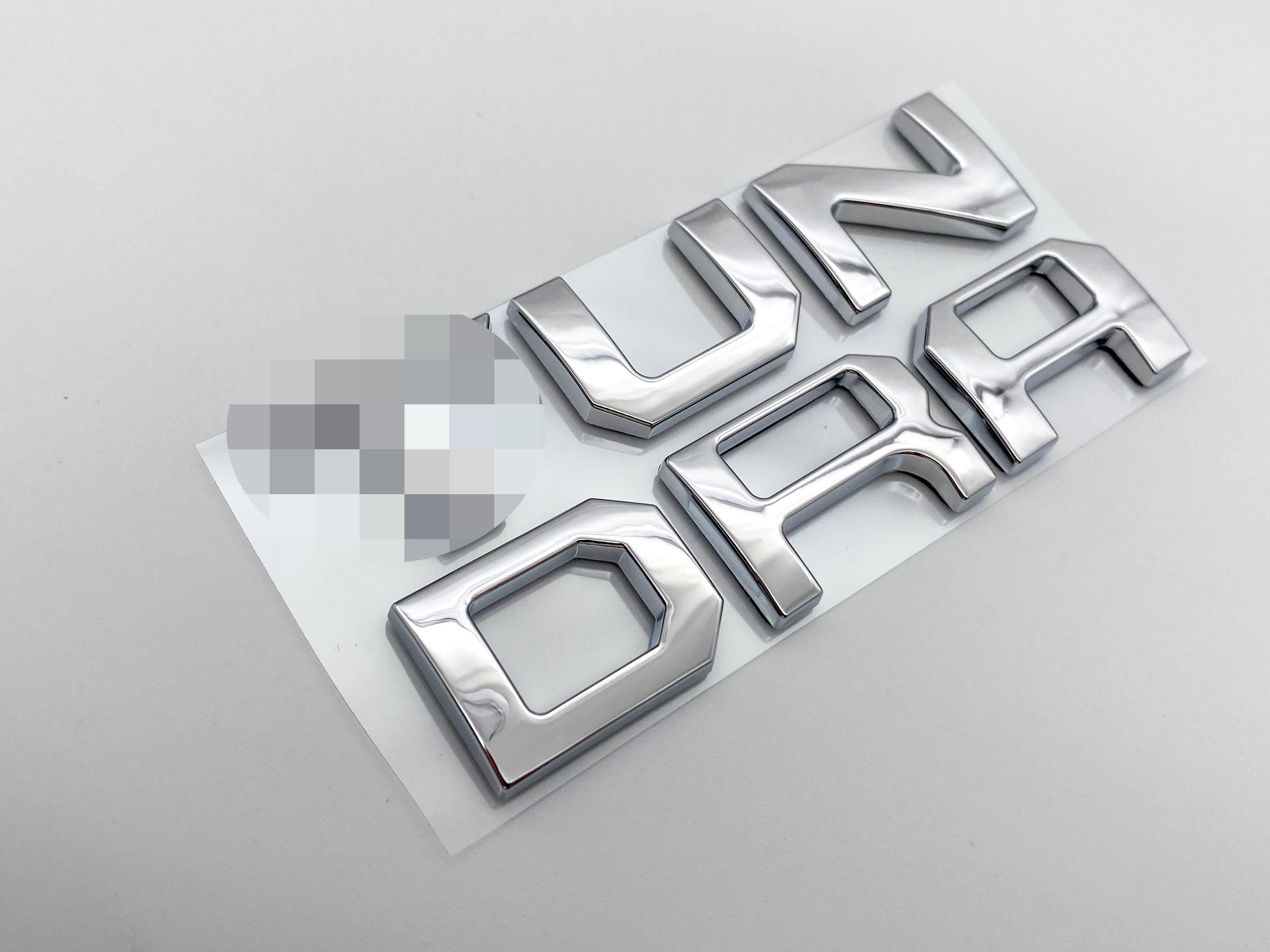 Chrome Premium 3D Dashboard glovebox glove box letters for 2022-2024 Tundra