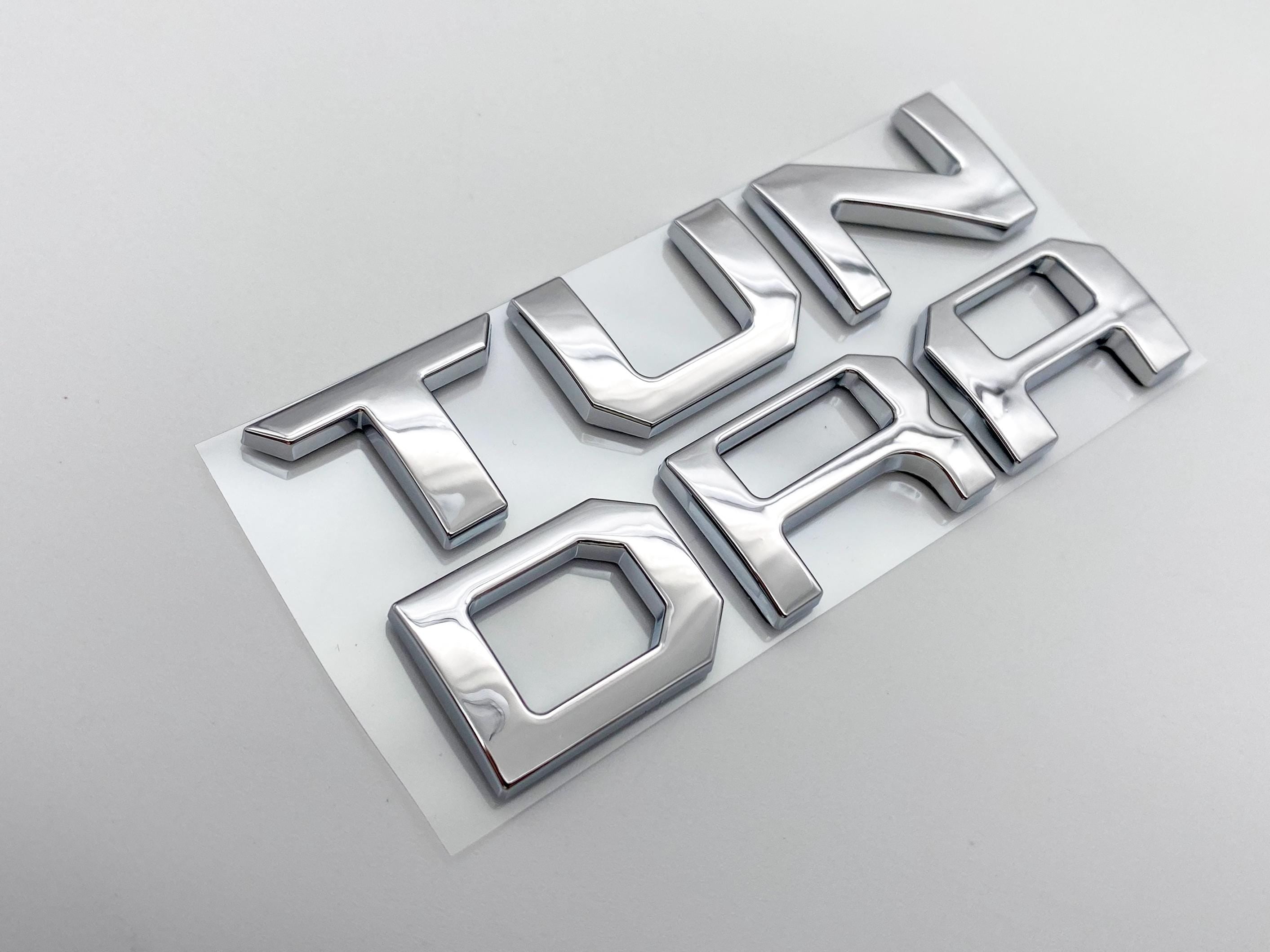 Chrome Premium 3D Dashboard glovebox glove box letters for 2022-2024 Tundra