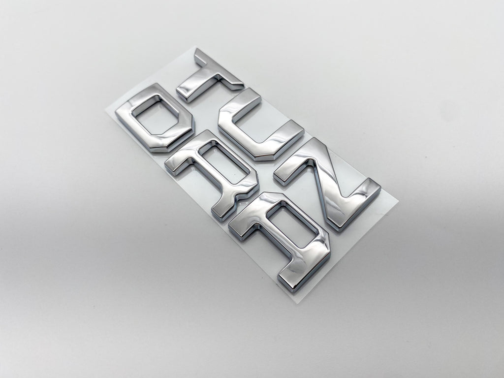 Chrome Premium 3D Dashboard glovebox glove box letters for 2022-2024 Tundra