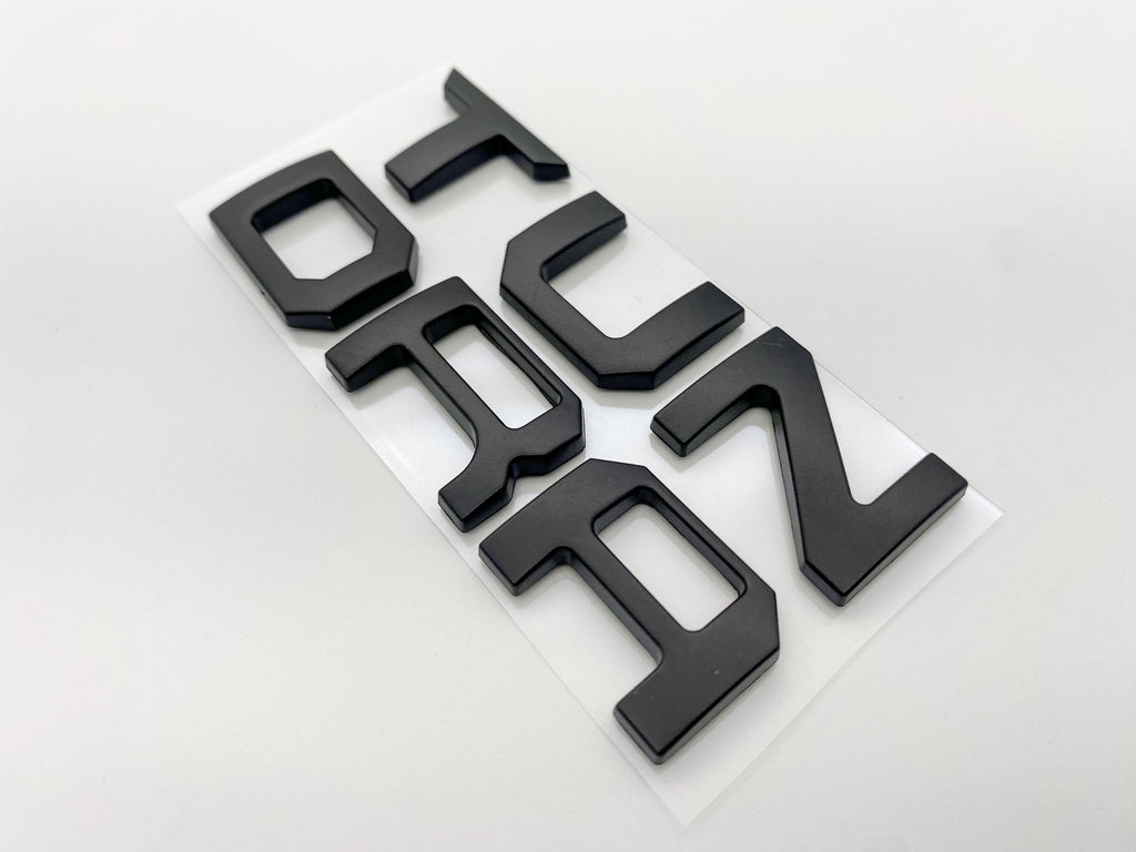 Matte Black Premium 3D Dashboard glovebox glove box letters for 2022-2024 Tundra