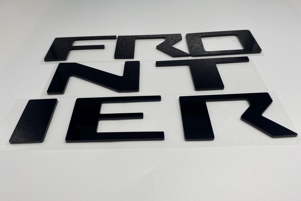 Gloss Black Raised Tailgate Decals Stickers Insert Letters Compatible ...