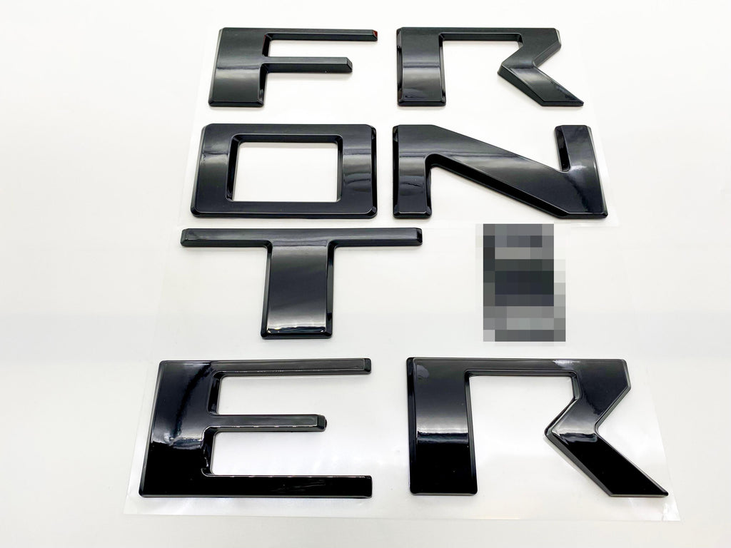 Gloss Black 0.3in Raised Tailgate Decals Stickers Insert Letters Compatible with 2022 2023 2024 Nissan Frontier