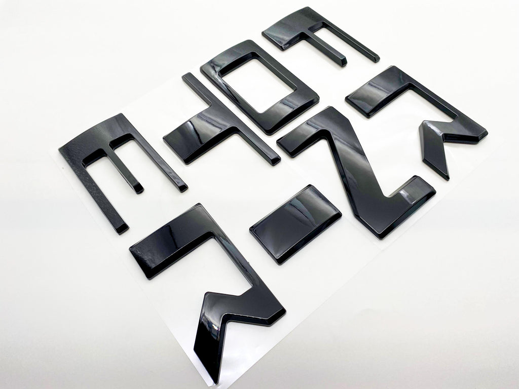 Gloss Black 0.3in Raised Tailgate Decals Stickers Insert Letters Compatible with 2022 2023 2024 Nissan Frontier