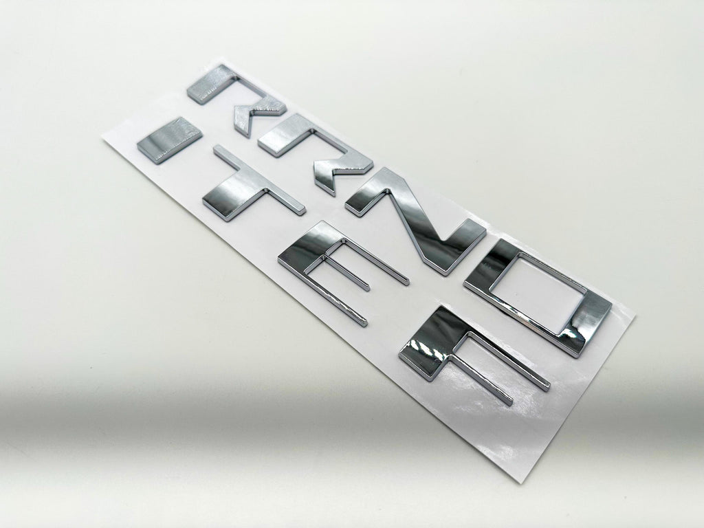 Chrome Raised Front Hood Decals Stickers Insert Letters Compatible with 2022-2025 Nissan Frontier