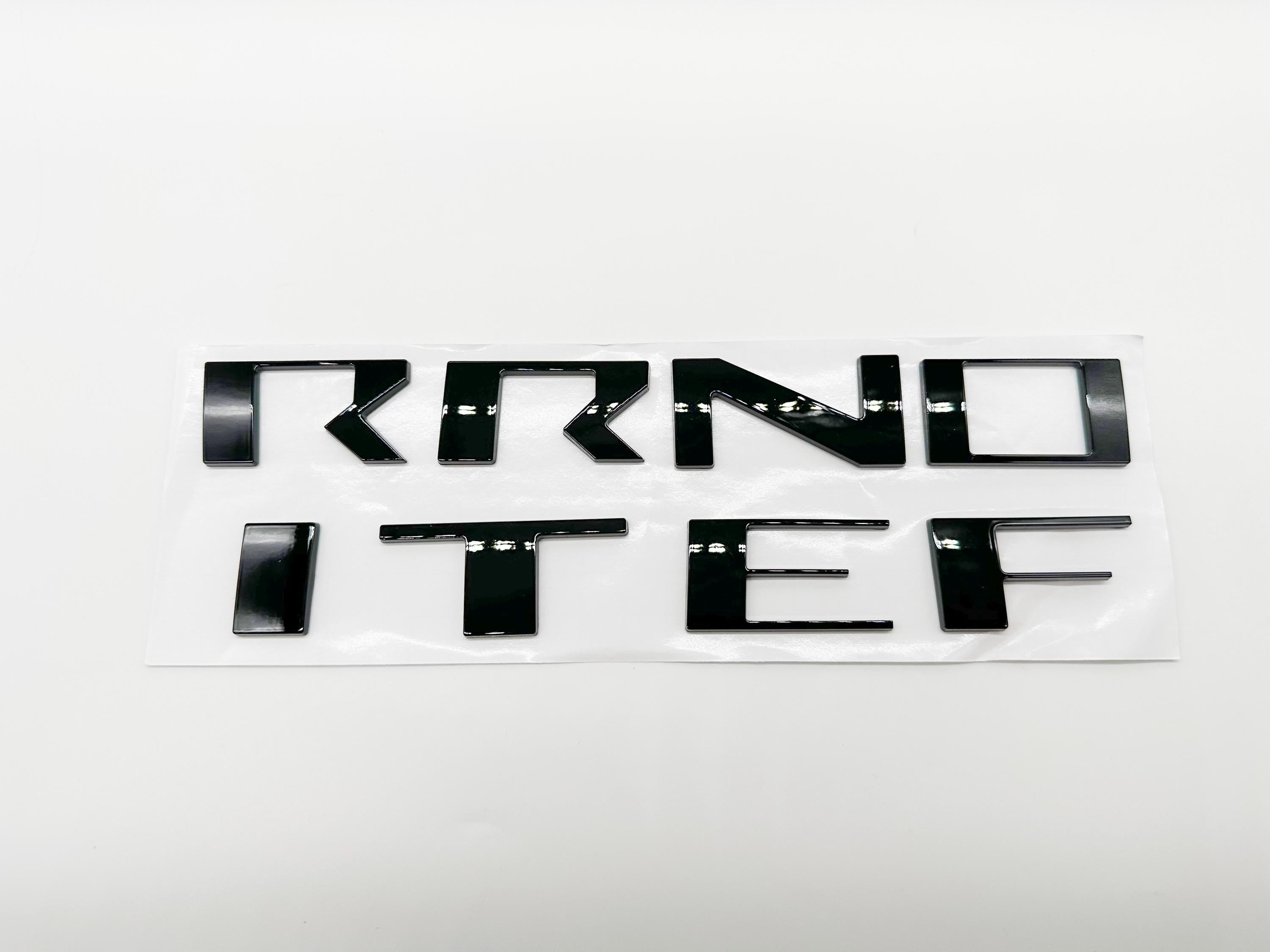 Gloss Black Raised Front Hood Decals Stickers Insert Letters Compatible with 2022-2025 Nissan Frontier