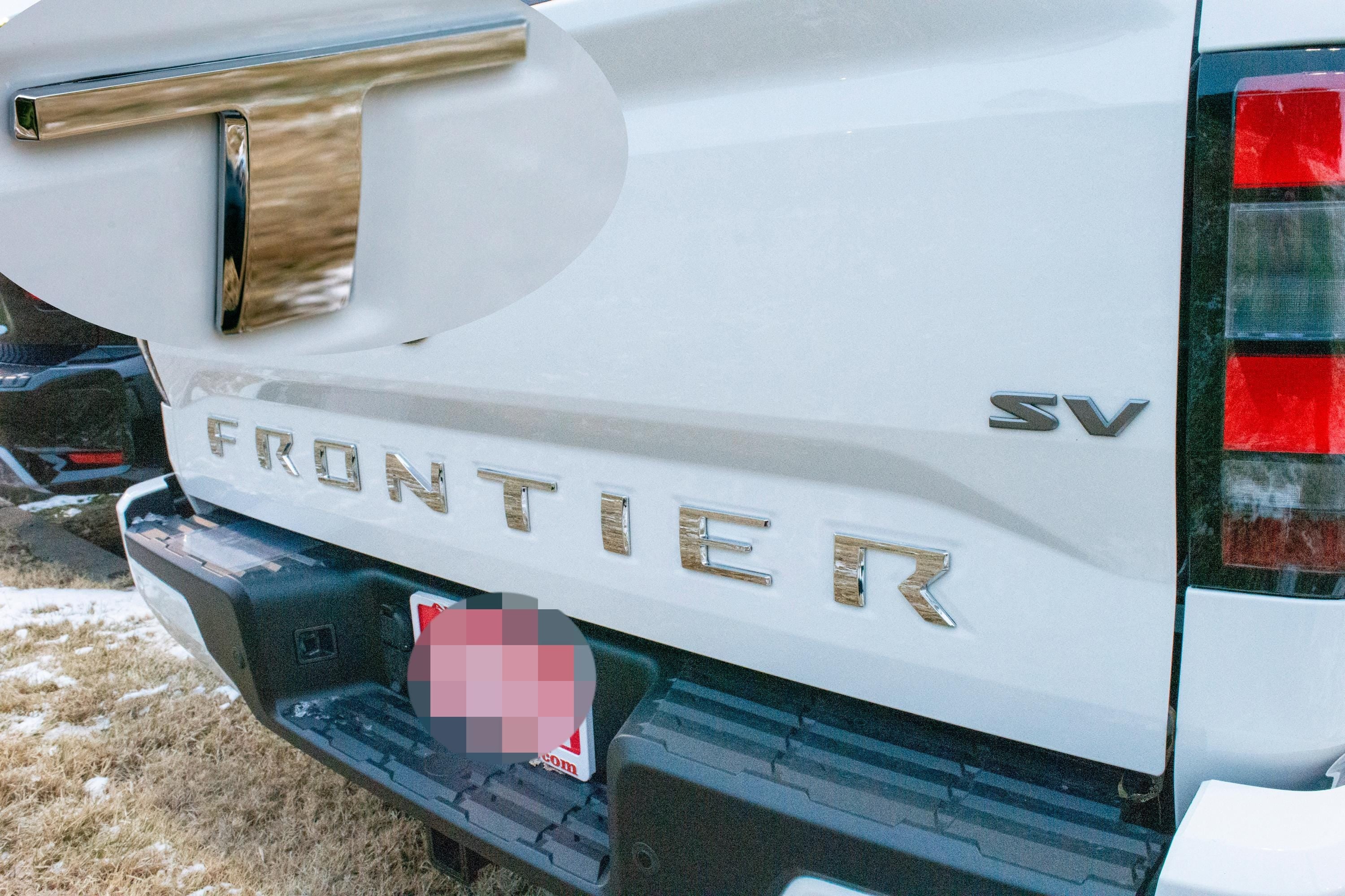 0.3in Raised Tailgate Decals Stickers Insert Letters Compatible with 2022 2023 2024 Nissan Frontier