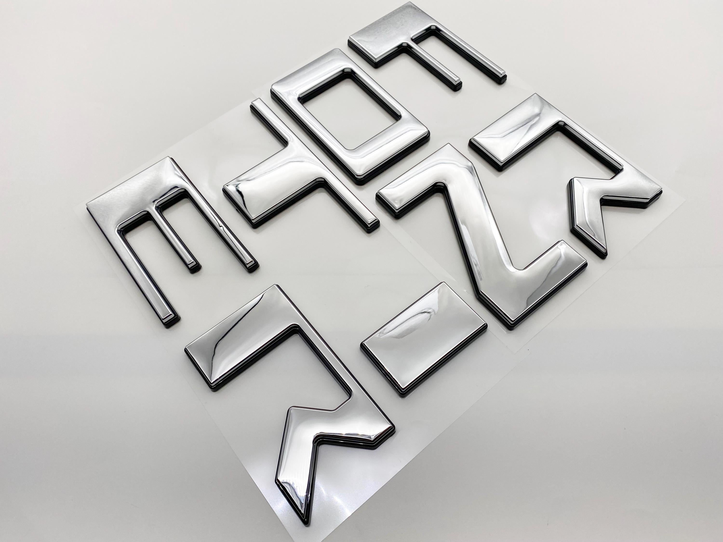 Double Layer Raised Tailgate Decals Stickers Insert Letters Compatible with 2022 2023 2024 Nissan Frontier