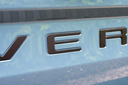Matte Black Raised Badges Fits 2022-2025 Ford Maverick Tailgate Letters ABS Plastic Insert Decals - Durable Raised Badge Kit