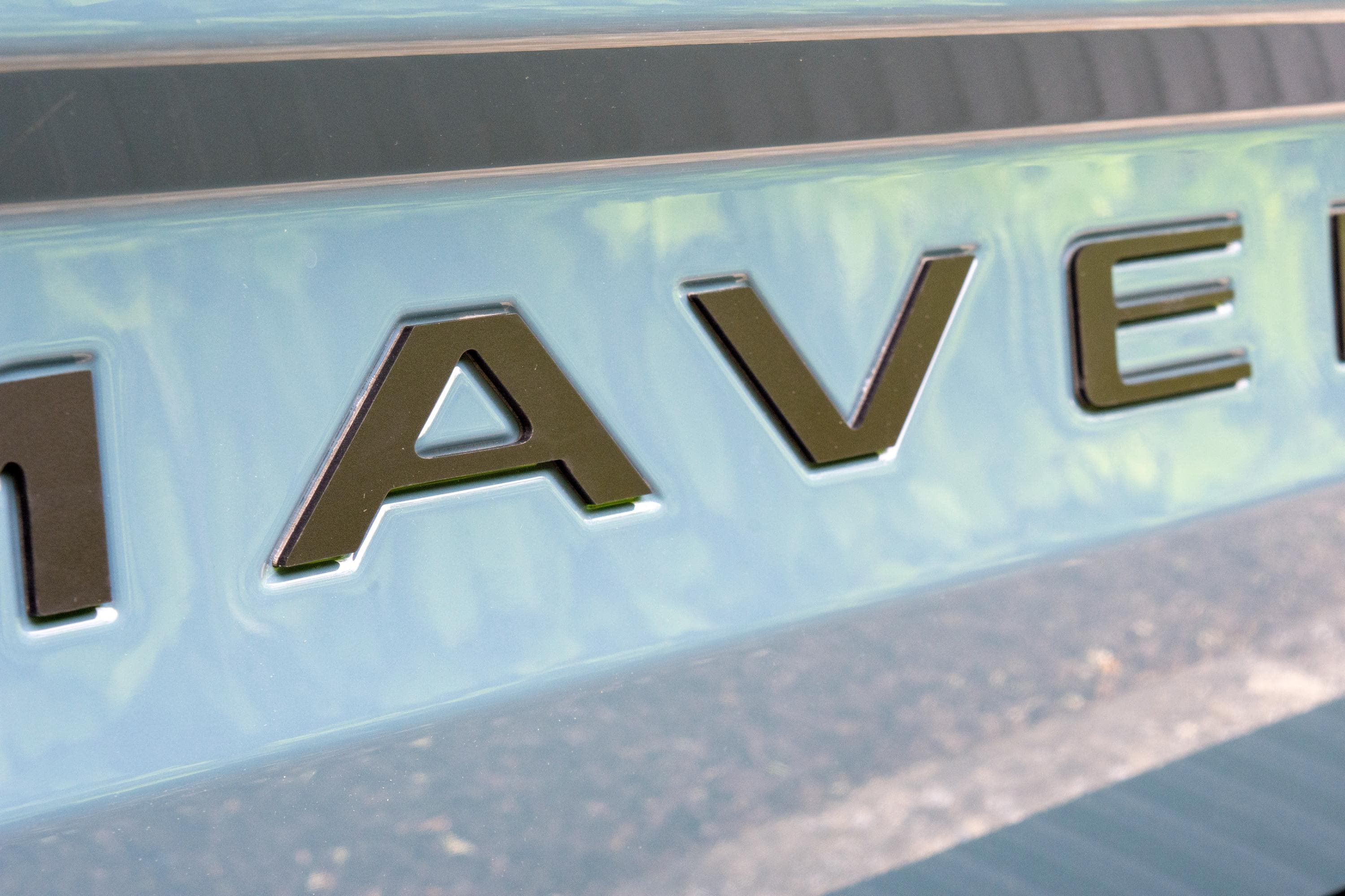 Matte Black Raised Badges Fits 2022-2025 Ford Maverick Tailgate Letters ABS Plastic Insert Decals - Durable Raised Badge Kit