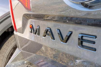 Matte Black 0.3in Raised Badges Fits 2022-2025 Ford Maverick Tailgate Letters ABS Plastic Insert Decals - Durable Raised Badge Kit