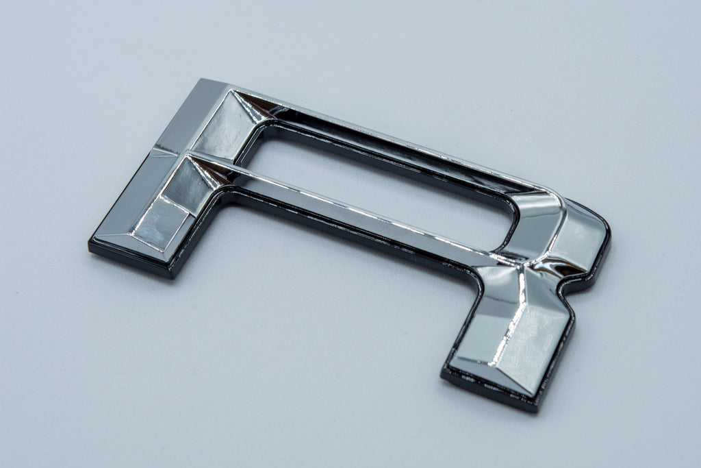 Chrome on Black Fits 2022-2025 Ford Maverick Tailgate Letters ABS Plastic Insert Decals - Durable Raised Badge Kit