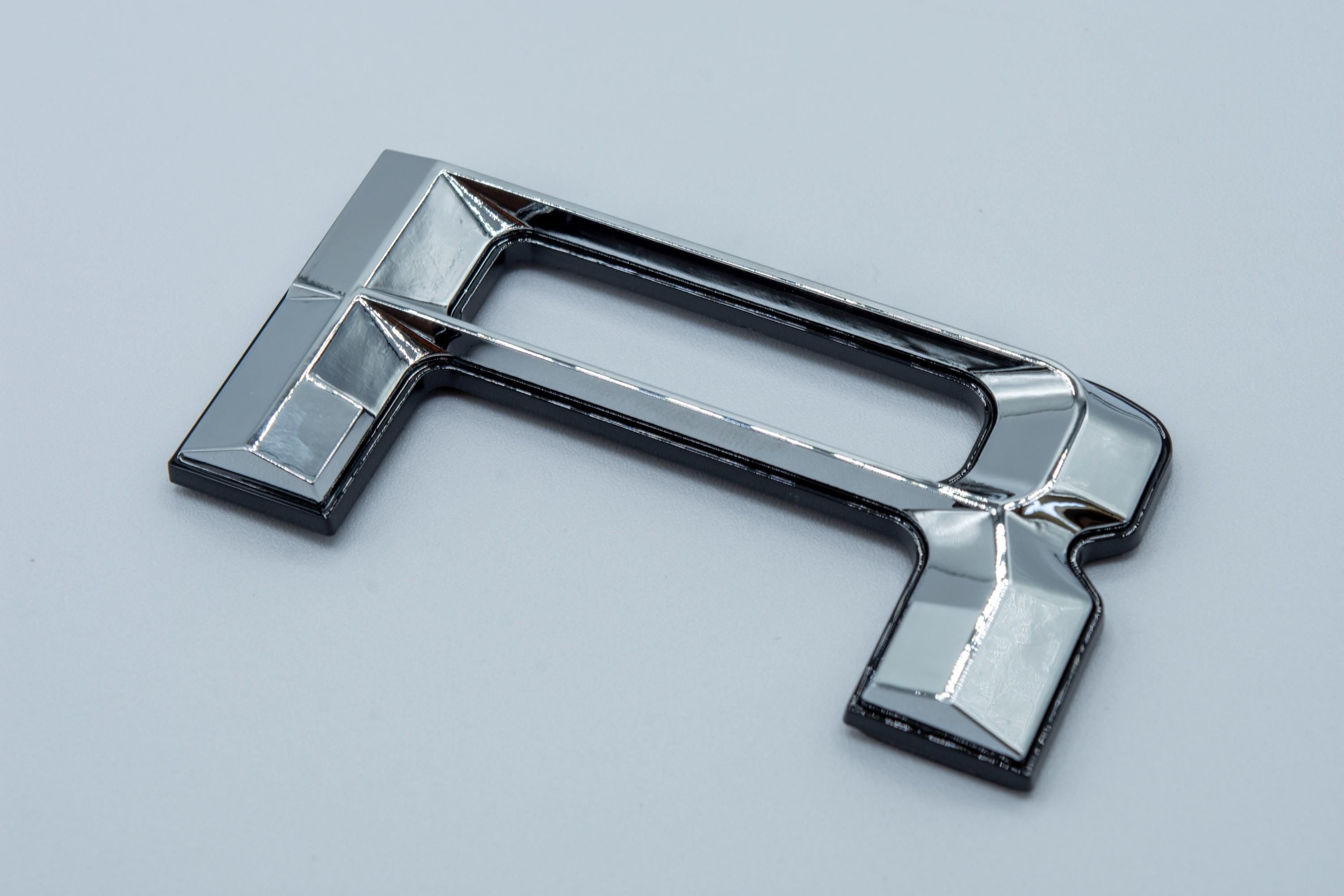 Chrome on Black Fits 2022-2025 Ford Maverick Tailgate Letters ABS Plastic Insert Decals - Durable Raised Badge Kit