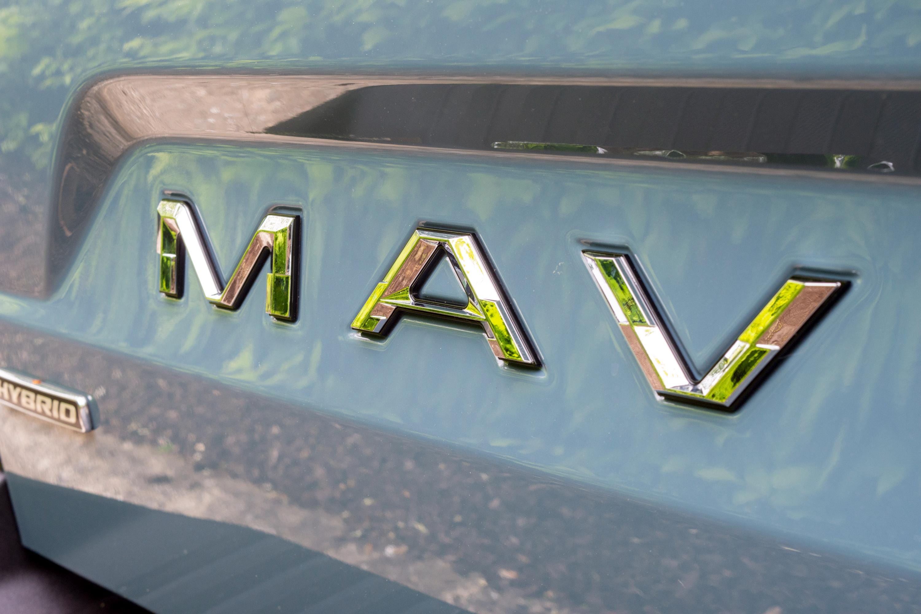 Chrome on Black Fits 2022-2025 Ford Maverick Tailgate Letters ABS Plastic Insert Decals - Durable Raised Badge Kit