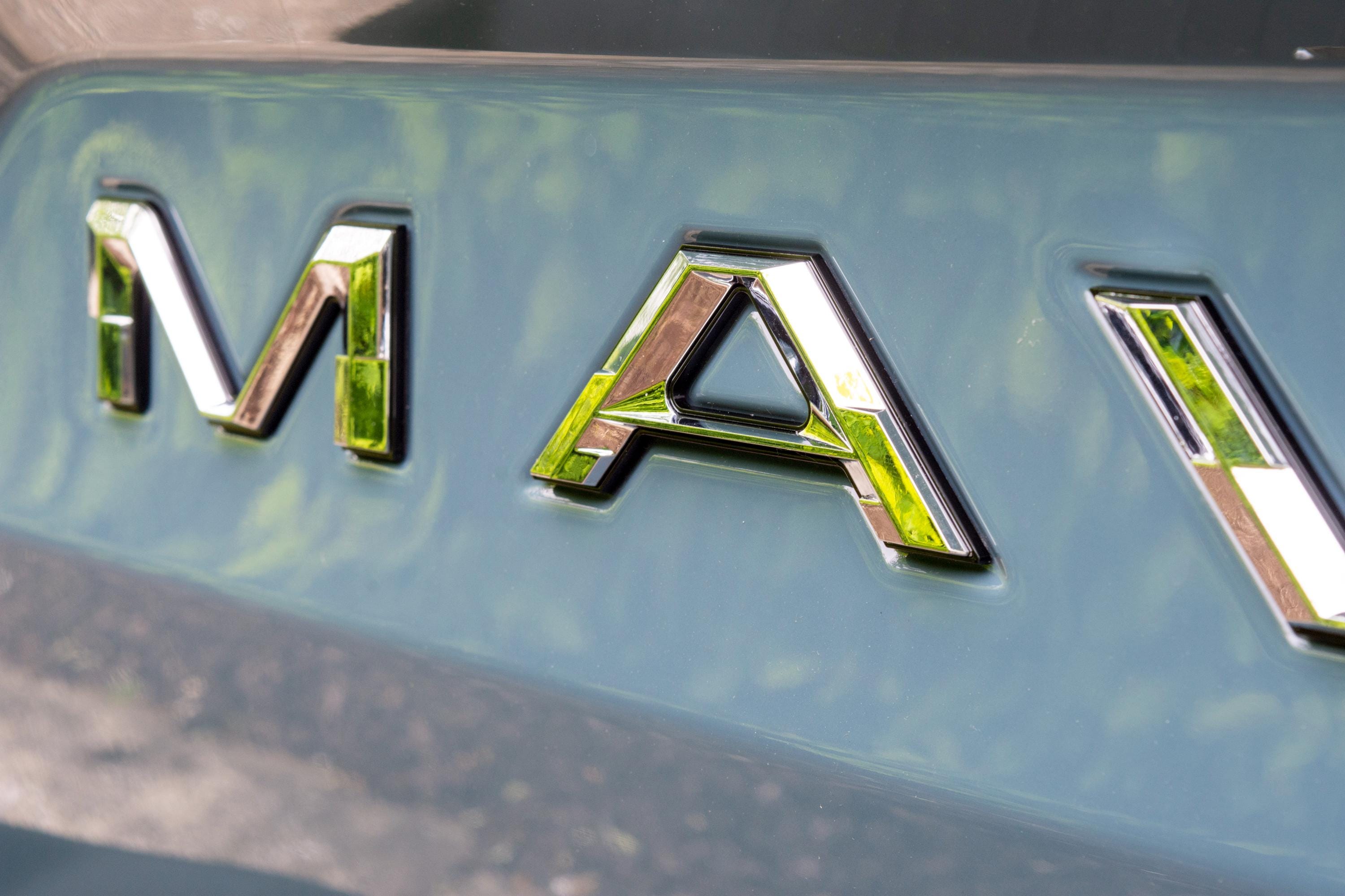 Chrome on Black Fits 2022-2025 Ford Maverick Tailgate Letters ABS Plastic Insert Decals - Durable Raised Badge Kit