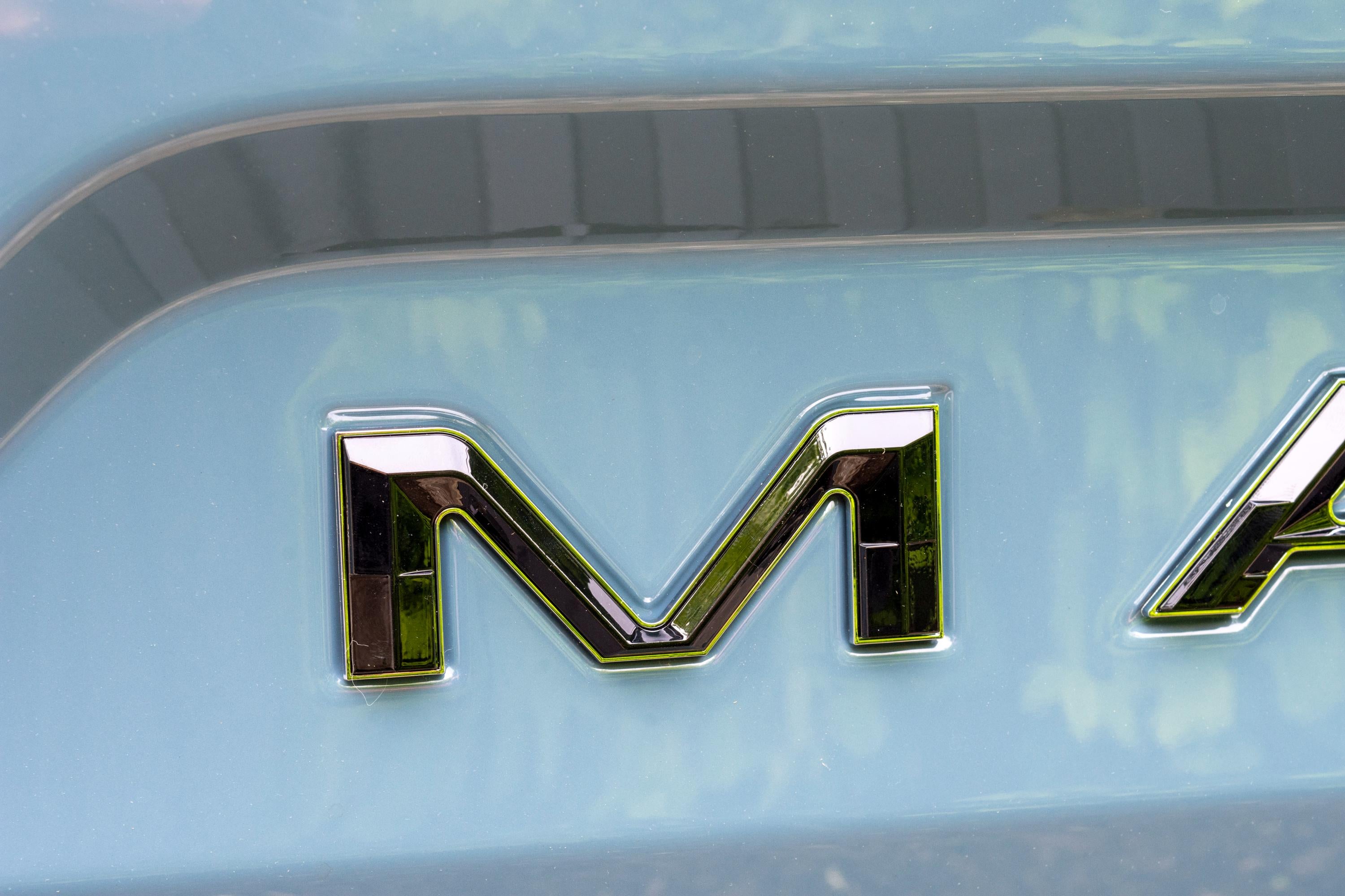 Black on Chrome Fits 2022-2025 Ford Maverick Tailgate Letters ABS Plastic Insert Decals - Durable Raised Badge Kit