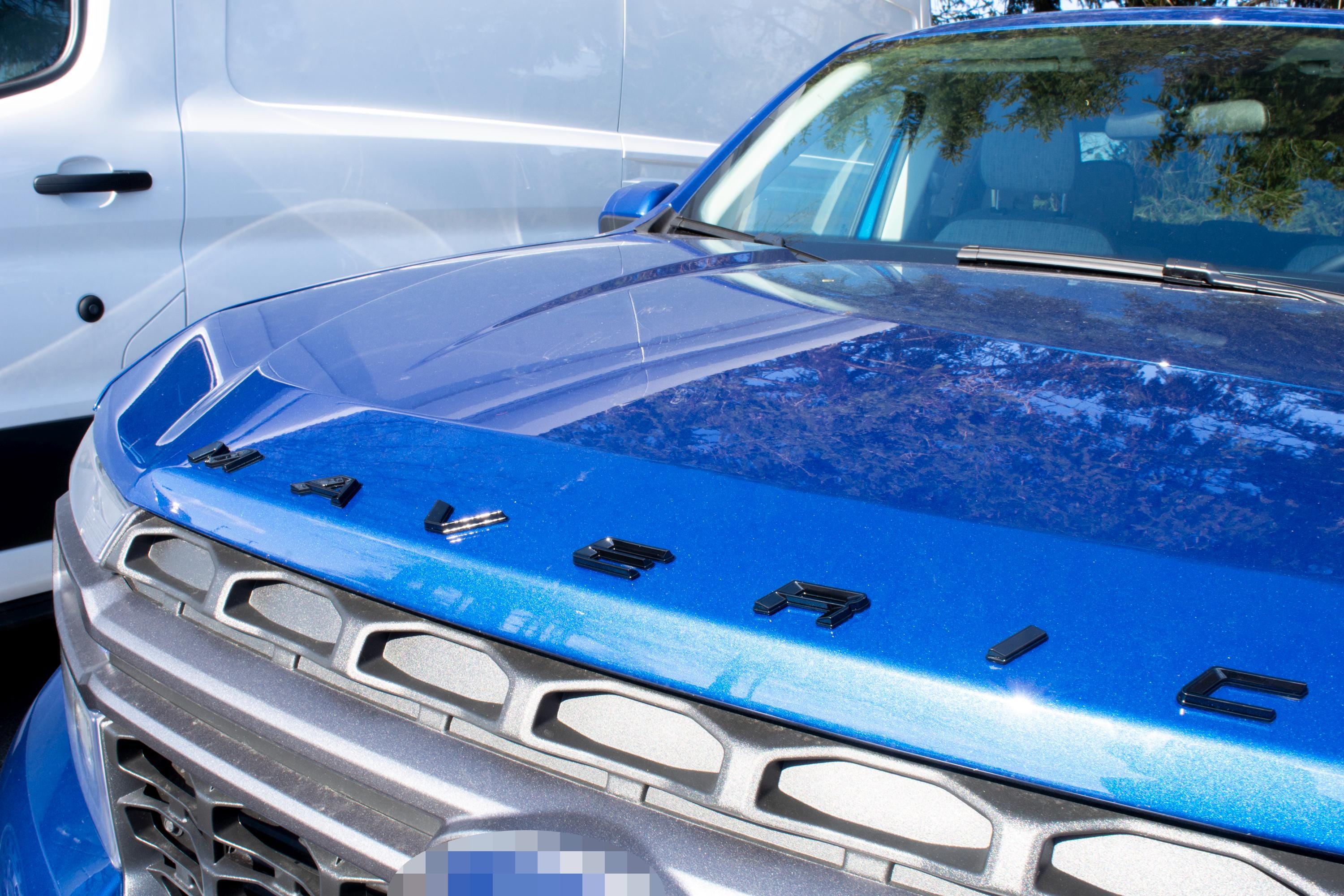 Gloss Black Hood letters Fits Ford Maverick Hood ABS Decals Made With Premium Plastic 2022-2024 Maverick Decals Insert Letters Sticker