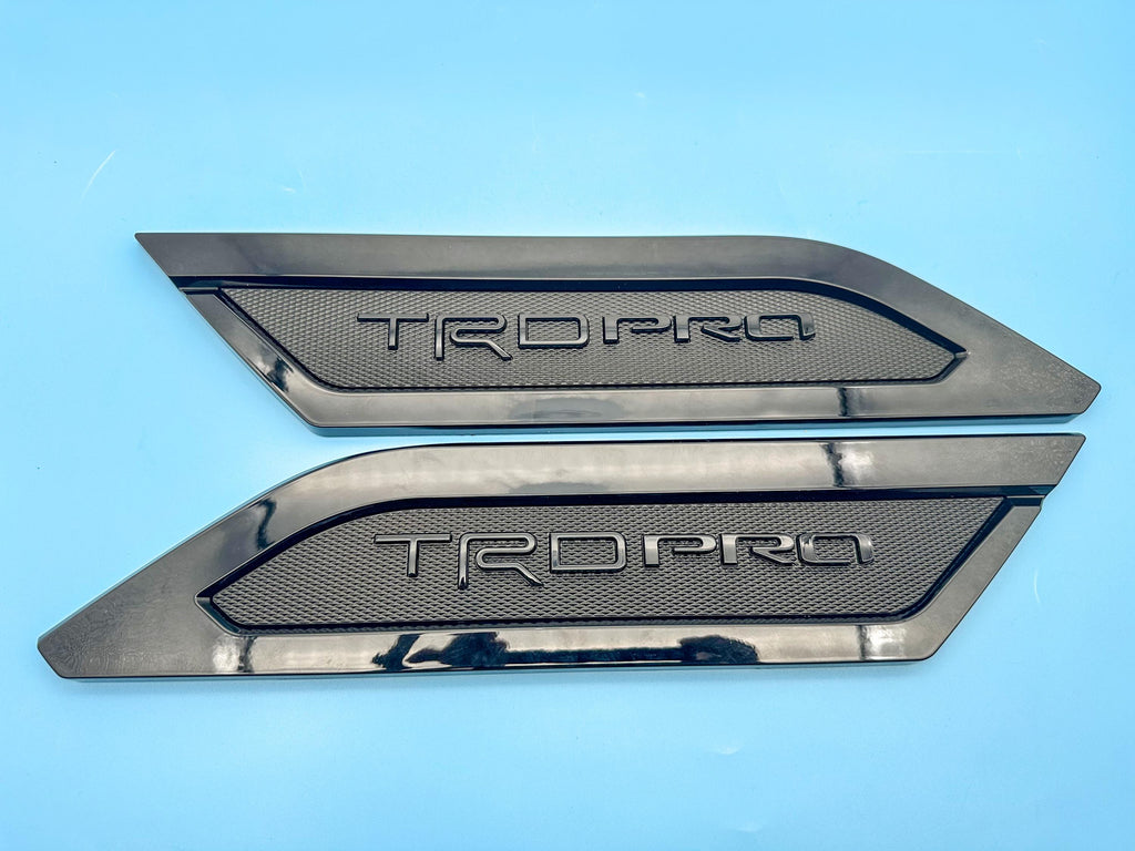 Gloss Black Door Side Body Molding Trim For 2022-2025 Toyota Tundra TRD PRO