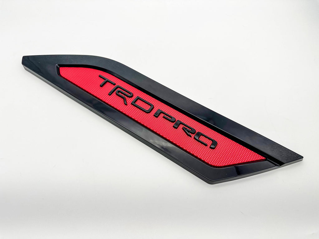 Red Black Door Side Body Molding Trim For 2022-2025 Toyota Tundra TRD PRO