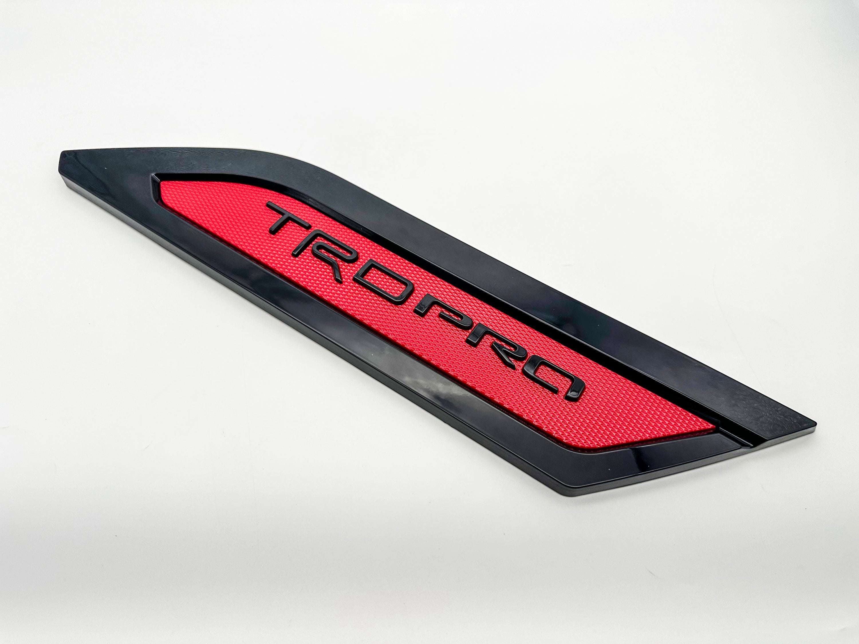 Red Black Door Side Body Molding Trim For 2022-2025 Toyota Tundra TRD PRO