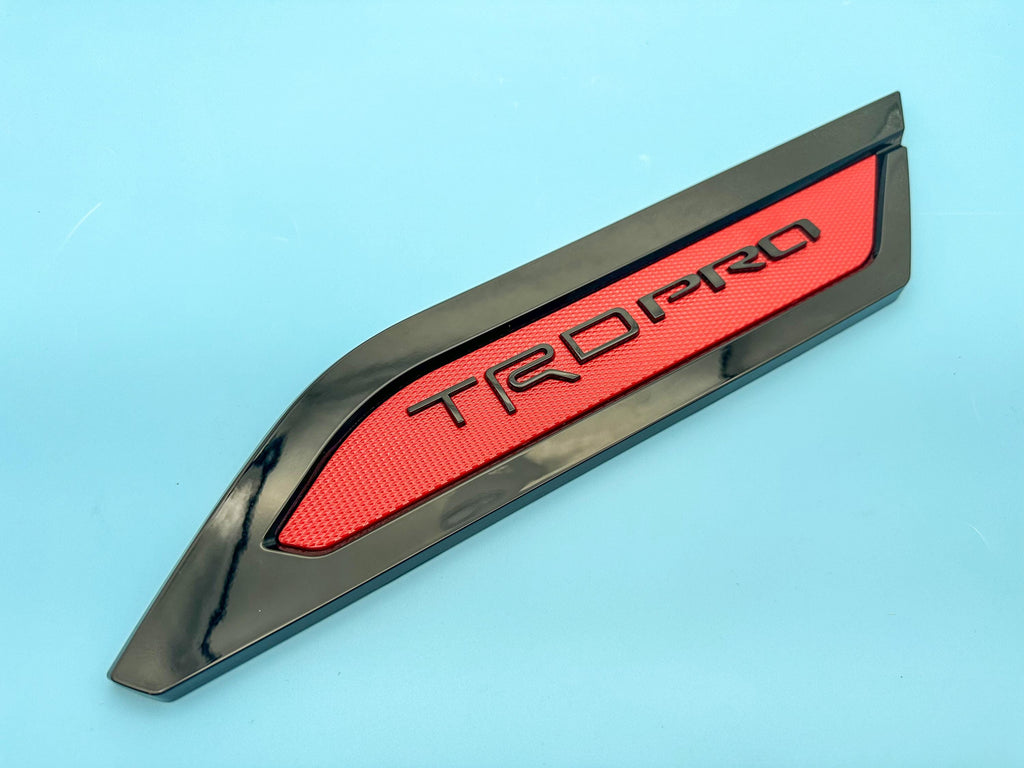 Red Black Door Side Body Molding Trim For 2022-2025 Toyota Tundra TRD PRO