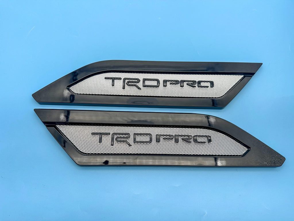 Chrome Black Door Side Body Molding Trim For 2022-2025 Toyota Tundra TRD PRO