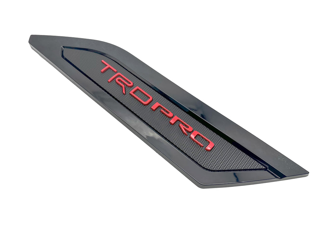 Red with Black Door Side Body Molding Trim For 2022-2025 Toyota Tundra TRD PRO