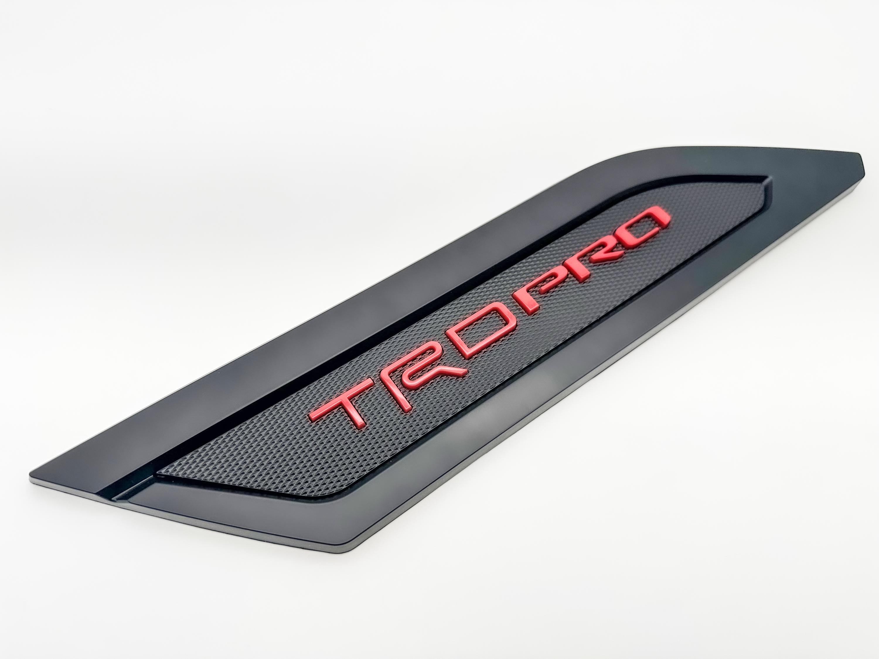 Red with Matte Black Door Side Body Molding Trim For 2022-2025 Toyota Tundra TRD PRO