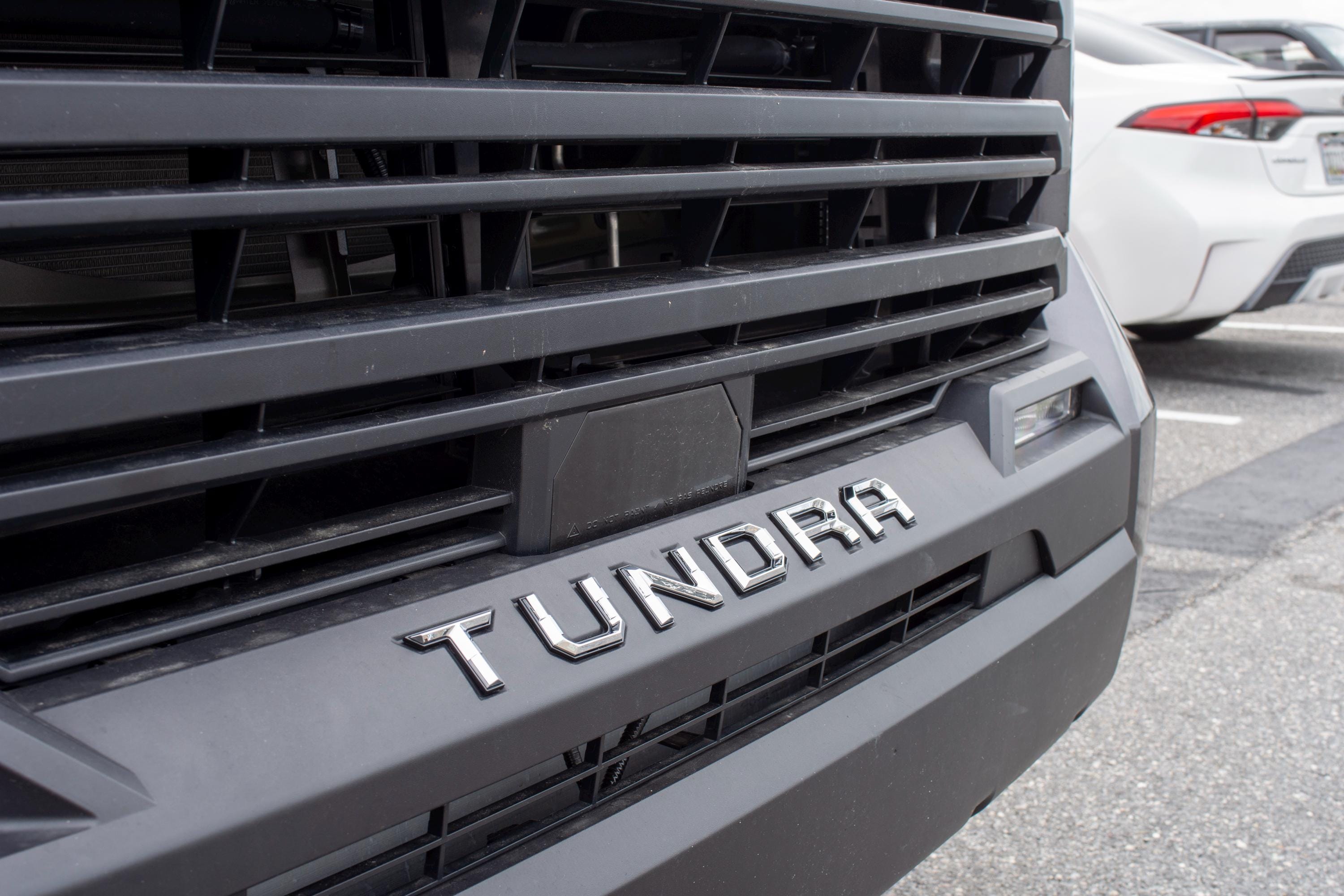 Chrome with Black outline Premium 3D color matched Letters for 2022-2024 Tundra Front Bumper