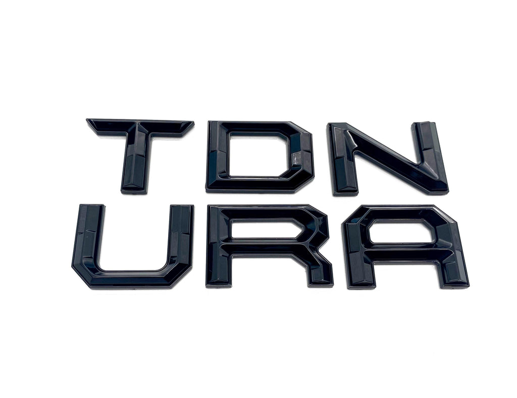Gloss Black outline Premium 3D color matched Letters for 2022-2024 Tundra Front Bumper
