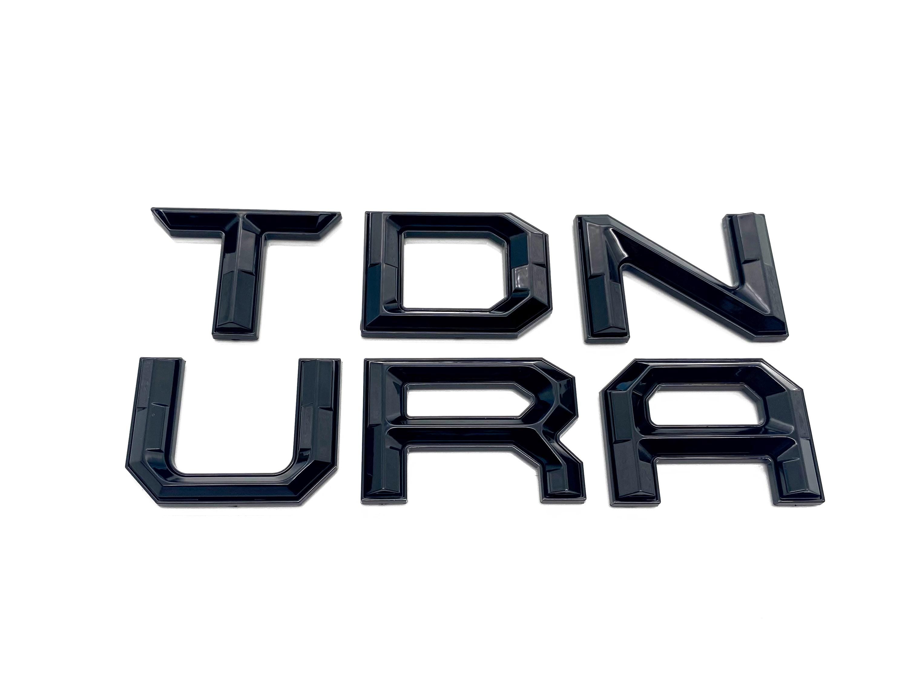 Gloss Black outline Premium 3D color matched Letters for 2022-2024 Tundra Front Bumper