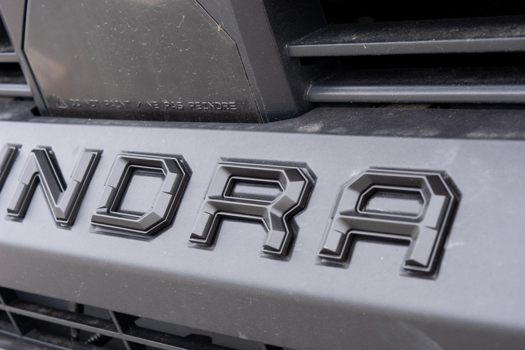 Matte Black outline Premium 3D color matched Letters for 2022-2024 Tundra Front Bumper