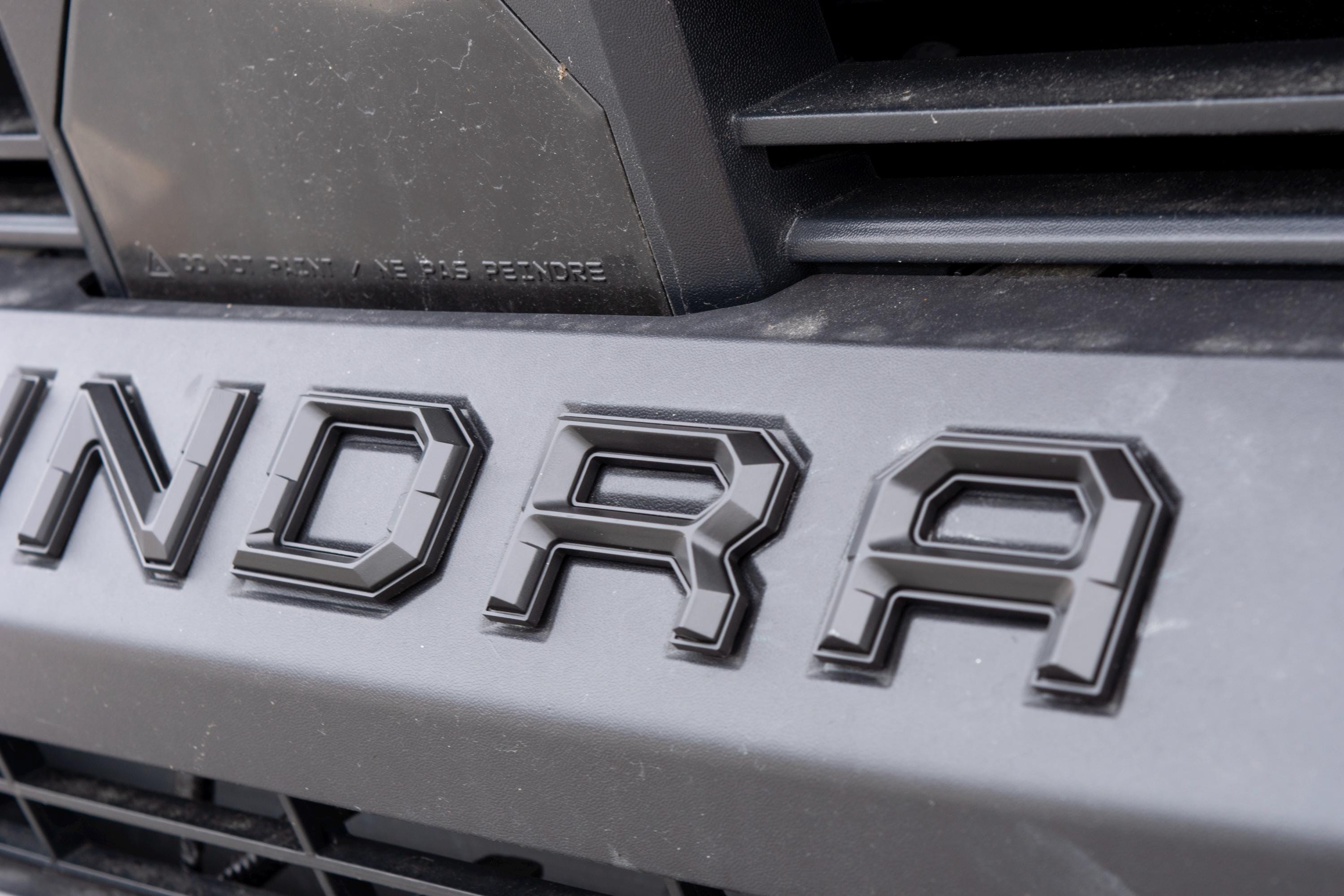 Matte Black outline Premium 3D color matched Letters for 2022-2024 Tundra Front Bumper