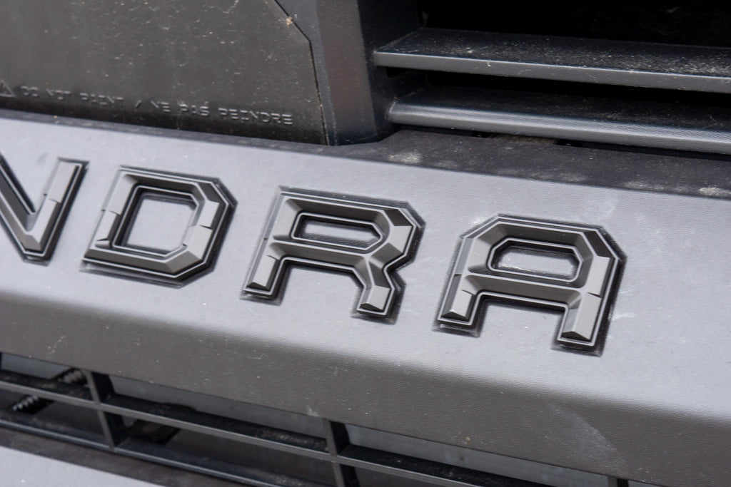 Matte Black outline Premium 3D color matched Letters for 2022-2024 Tundra Front Bumper