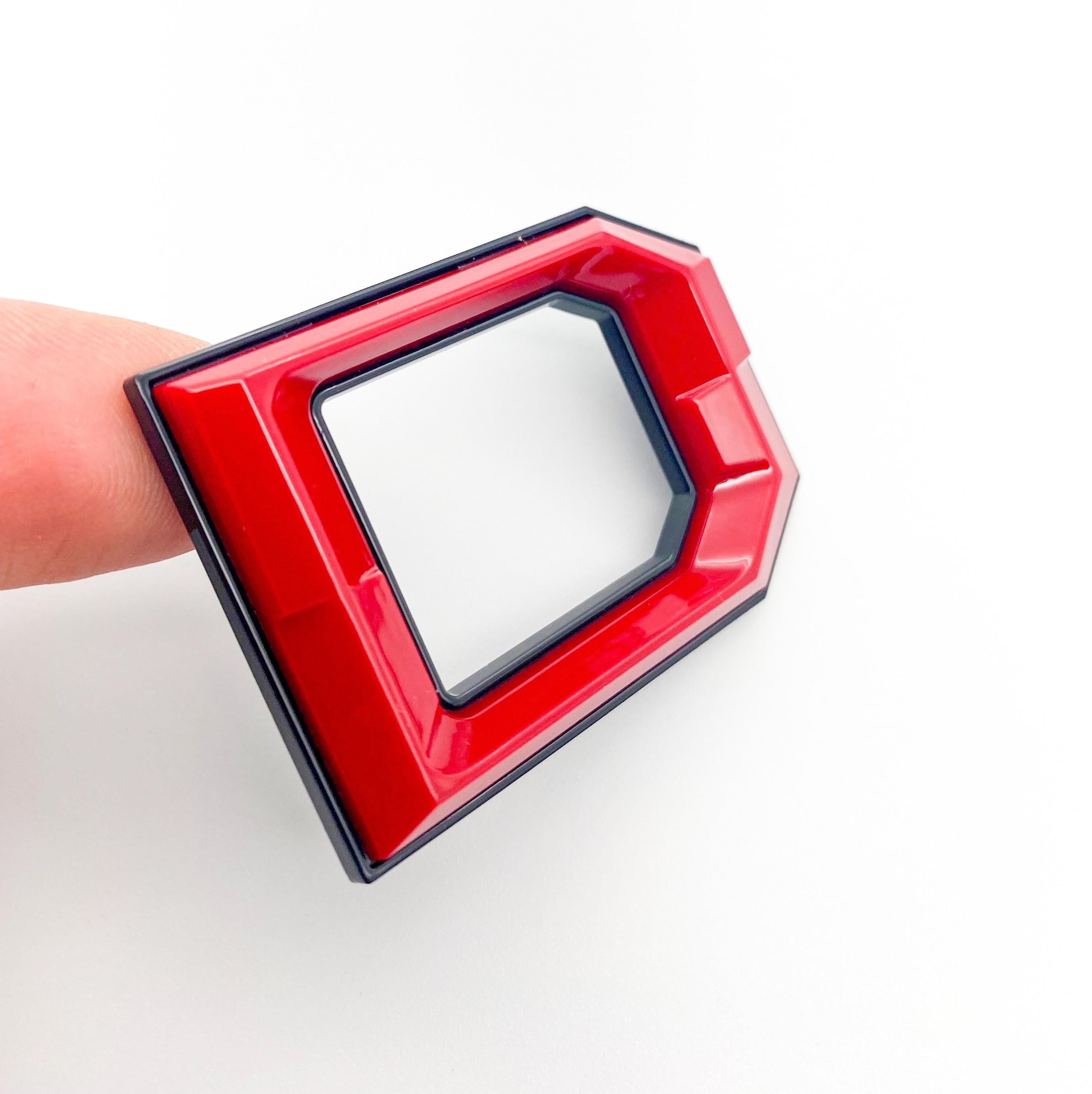 Red with Black outline Premium 3D color matched Letters for 2022-2024 Tundra Front Bumper