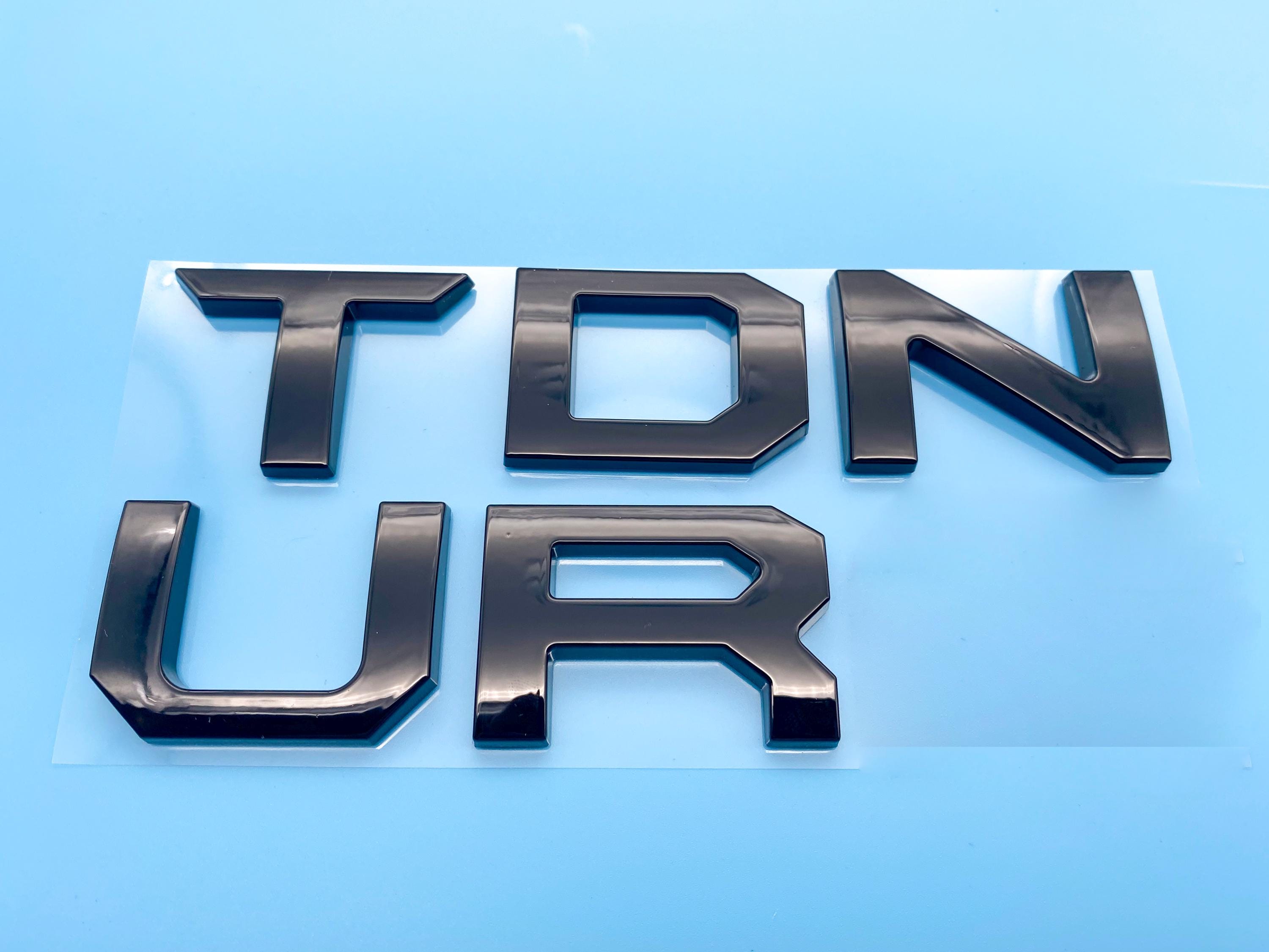 Gloss Black Premium 3D color matched Letters for 2022-2024 Tundra Front Bumper