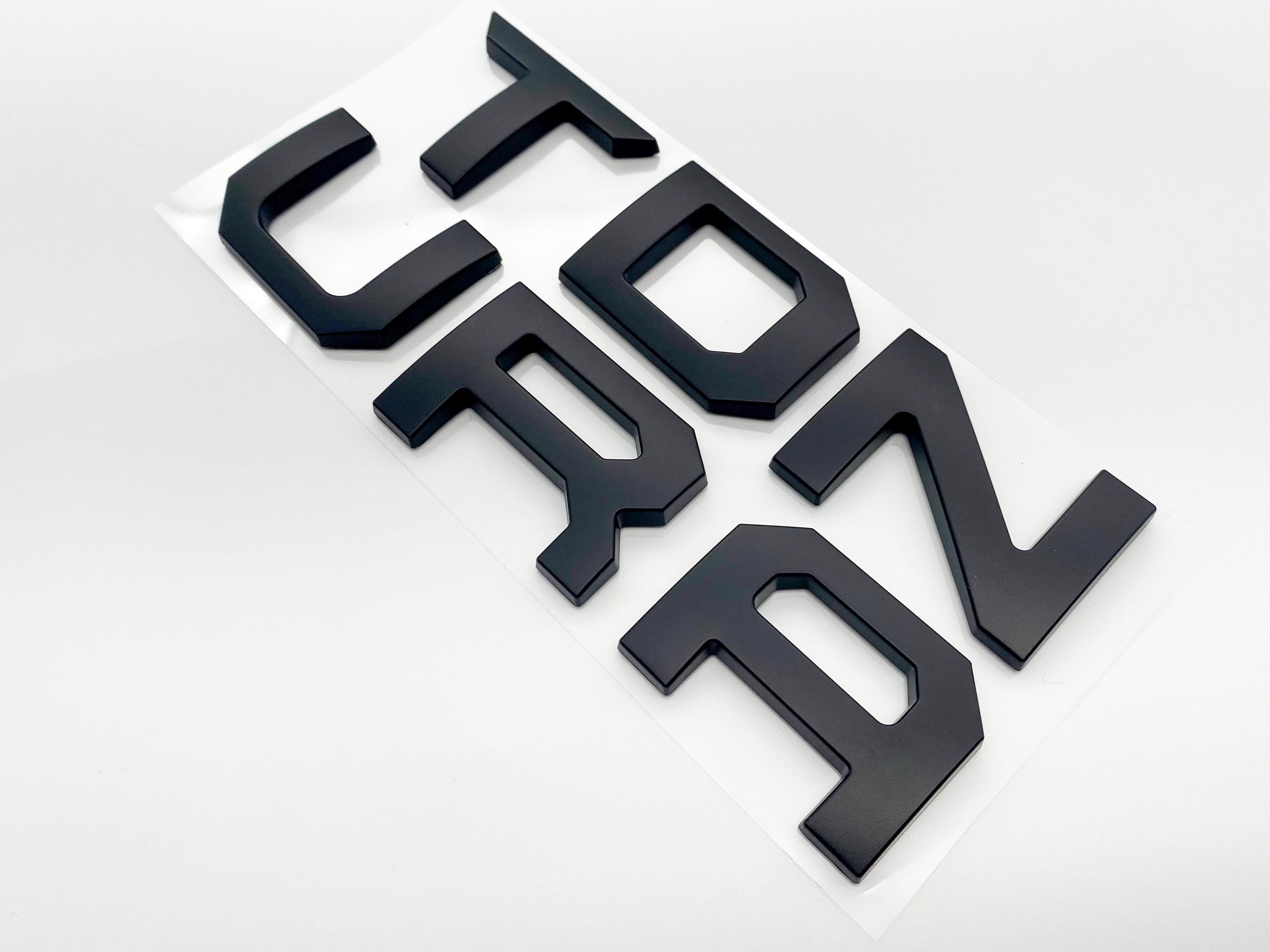 Matte Black Premium 3D color matched Letters for 2022-2024 Tundra Rear Tailgate
