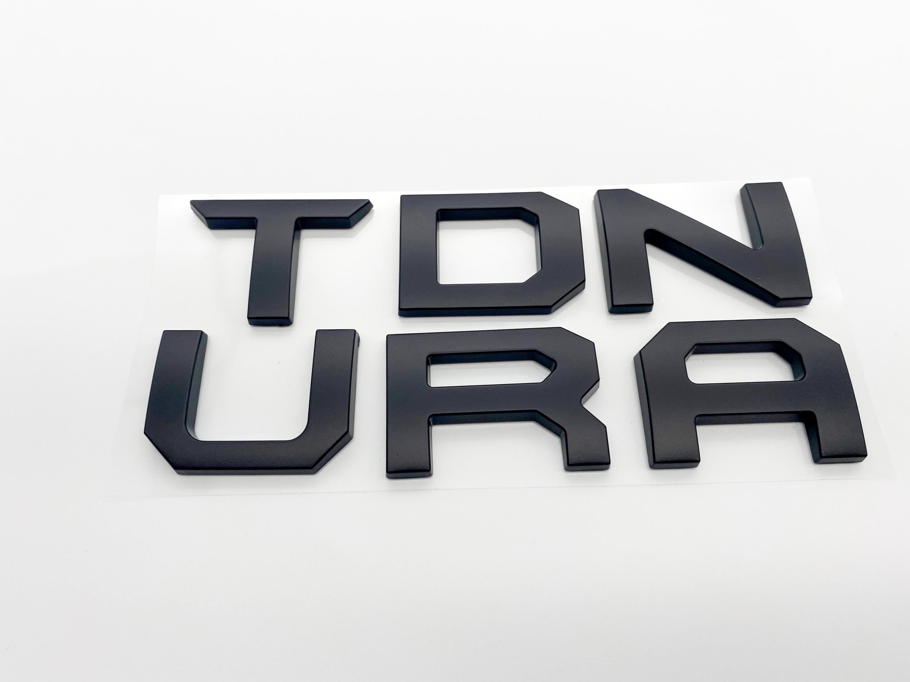 Matte Black Premium 3D color matched Letters for 2022-2024 Tundra Rear Tailgate