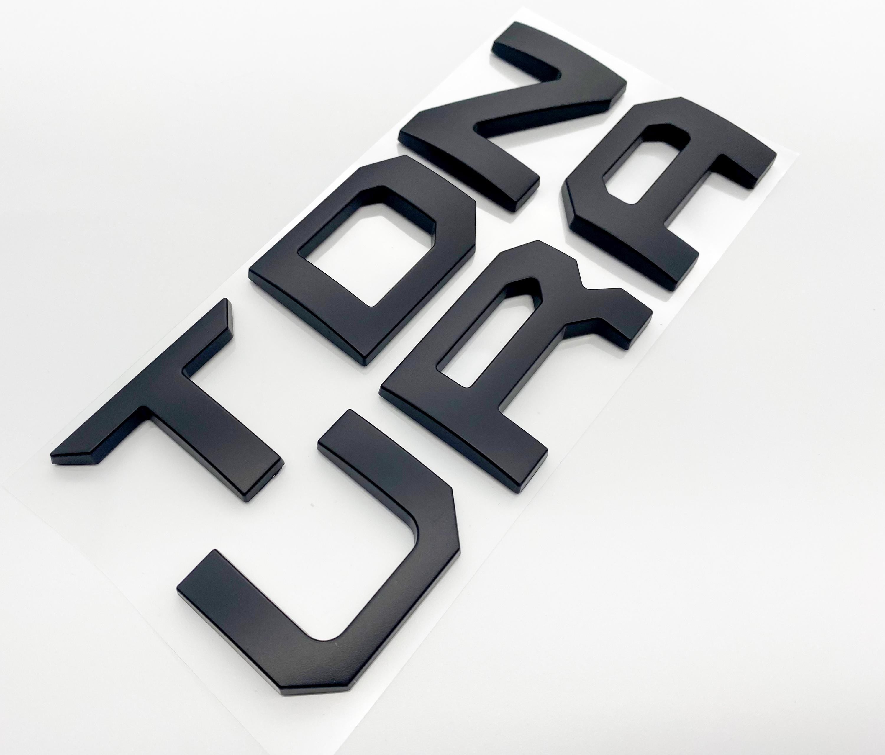Matte Black Premium 3D color matched Letters for 2022-2024 Tundra Rear Tailgate