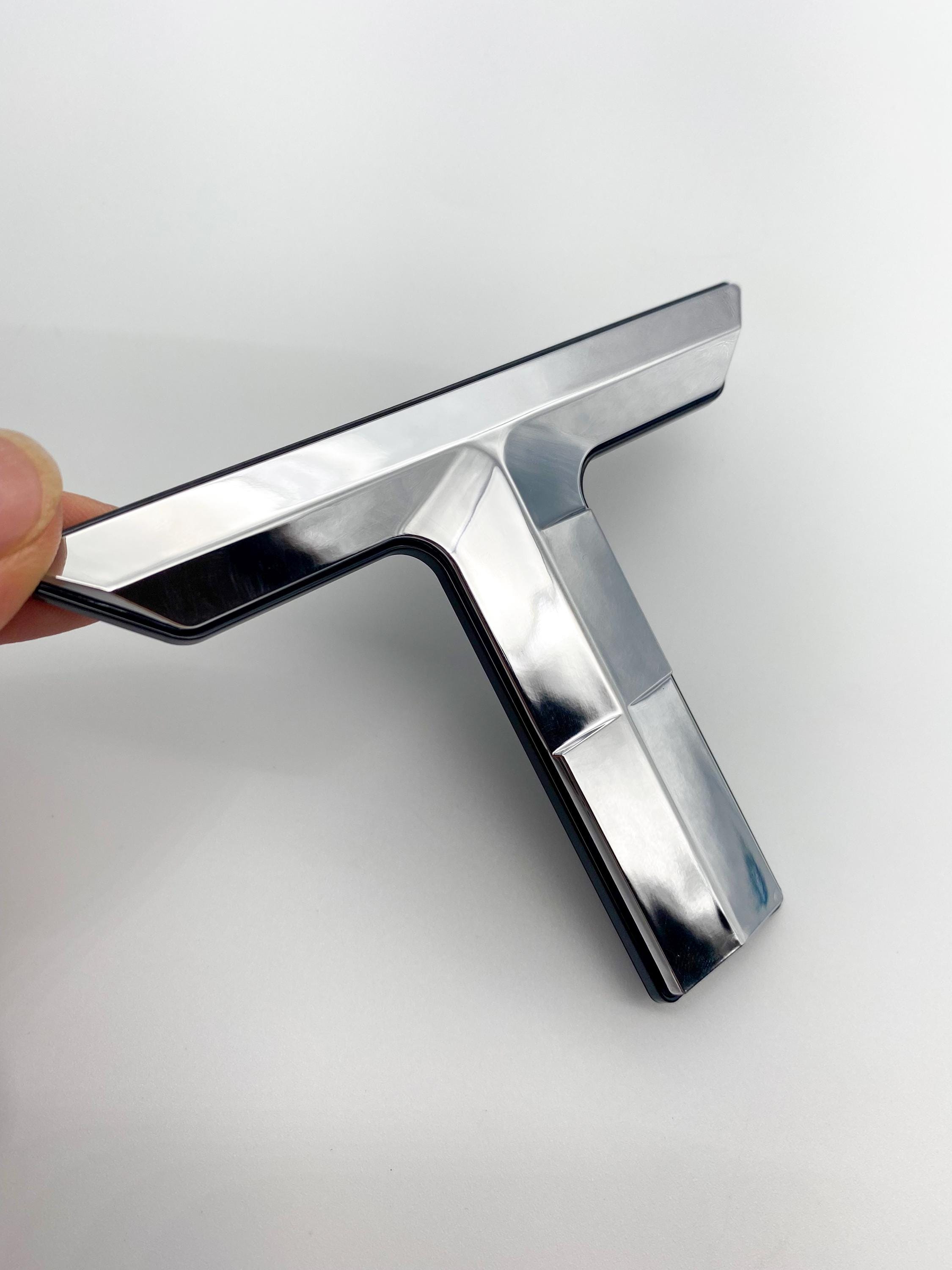 Chrome With Black Outline Premium 3D color matched Letters for 2022-2024 Tundra Front Bumper